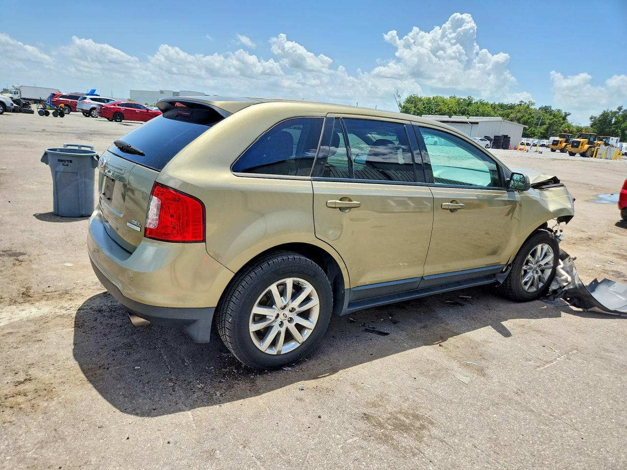 2013 Ford Edge Sel Green vin: 2FMDK3J90DBC40675