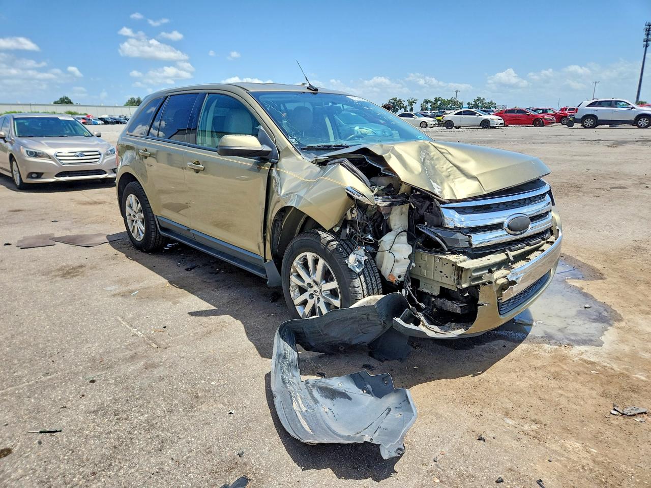 2013 Ford Edge Sel Green vin: 2FMDK3J90DBC40675
