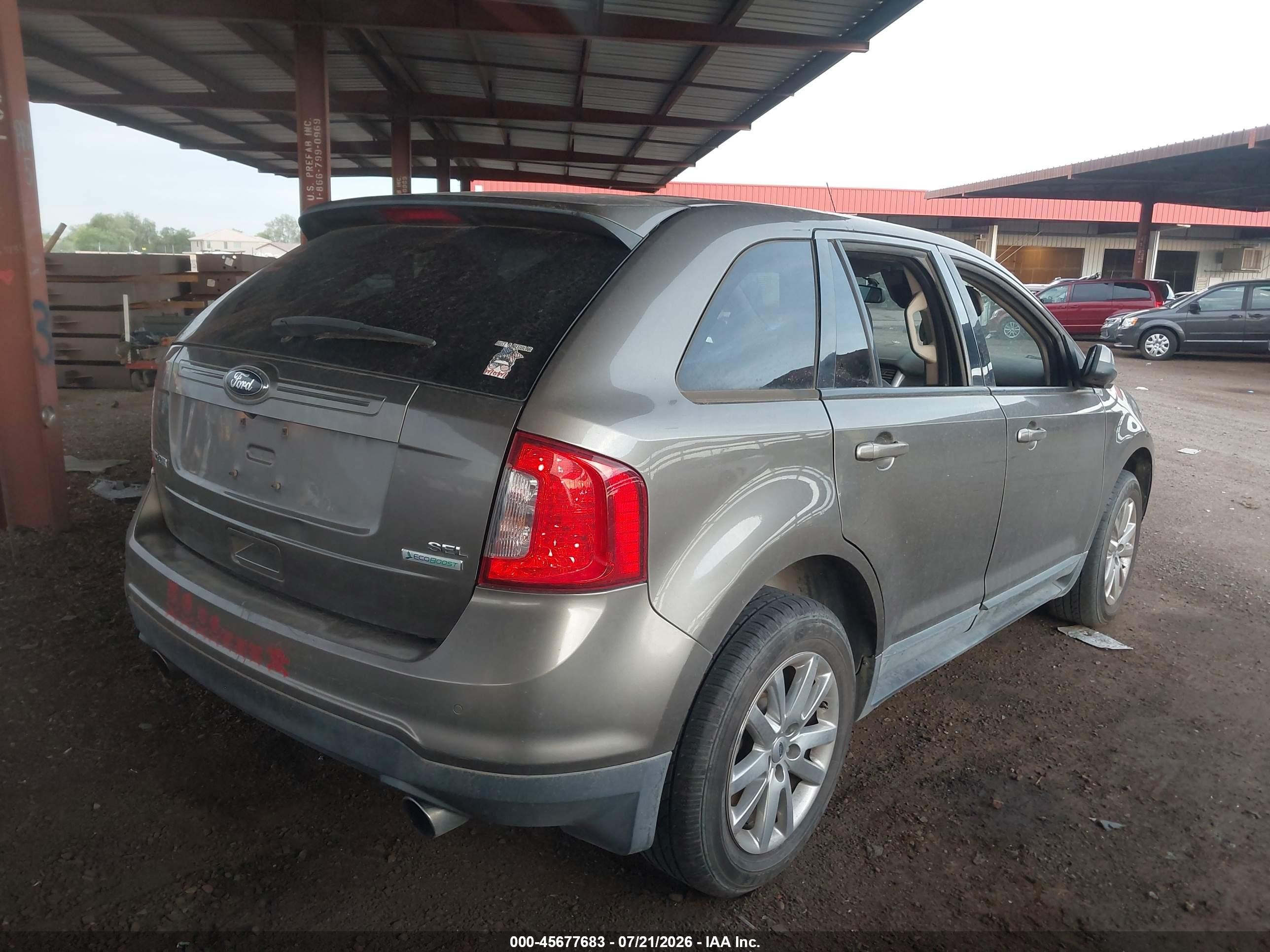 2013 Ford Edge Sel Champagne vin: 2FMDK3J90DBC93053