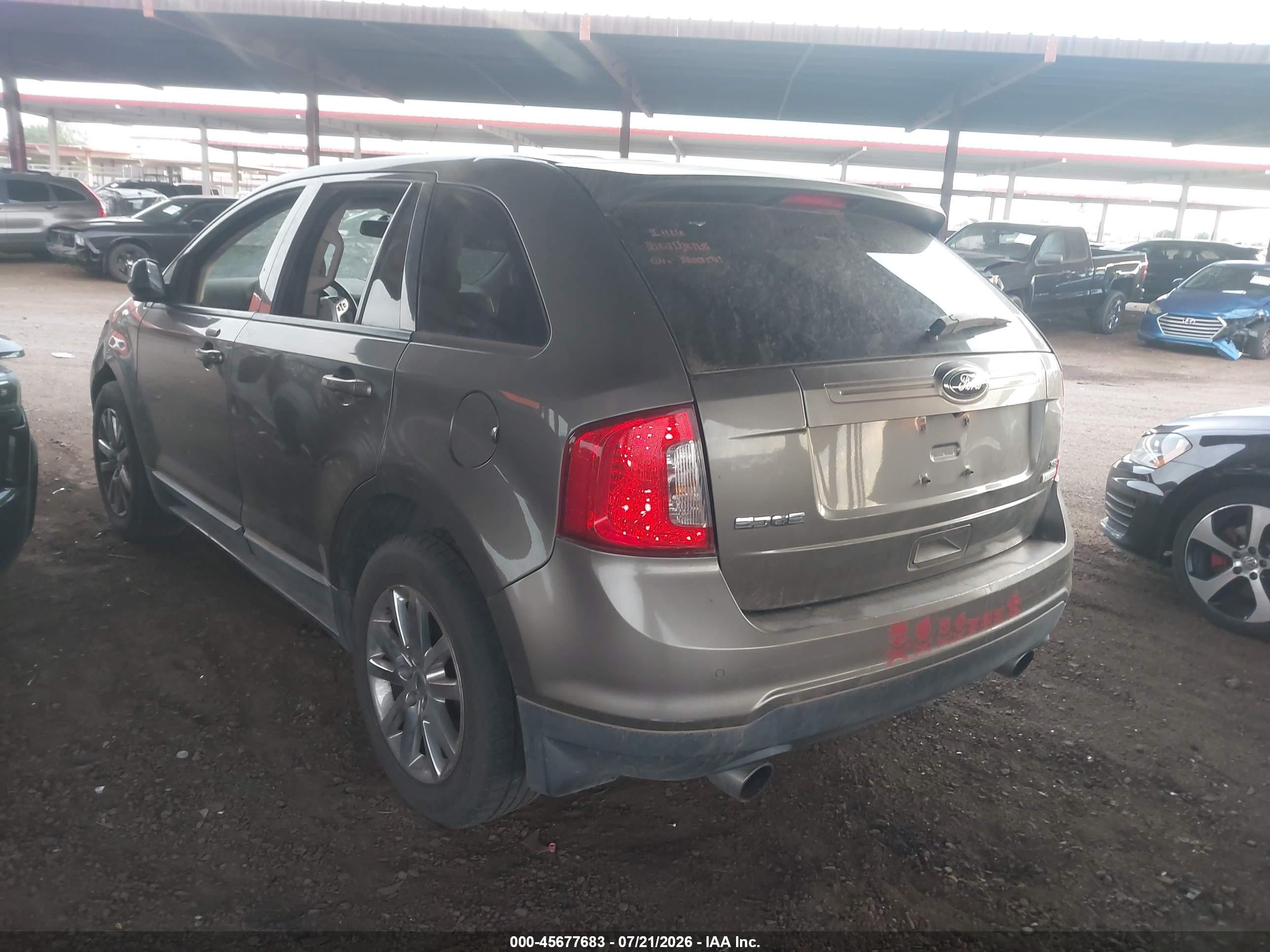 2013 Ford Edge Sel Champagne vin: 2FMDK3J90DBC93053