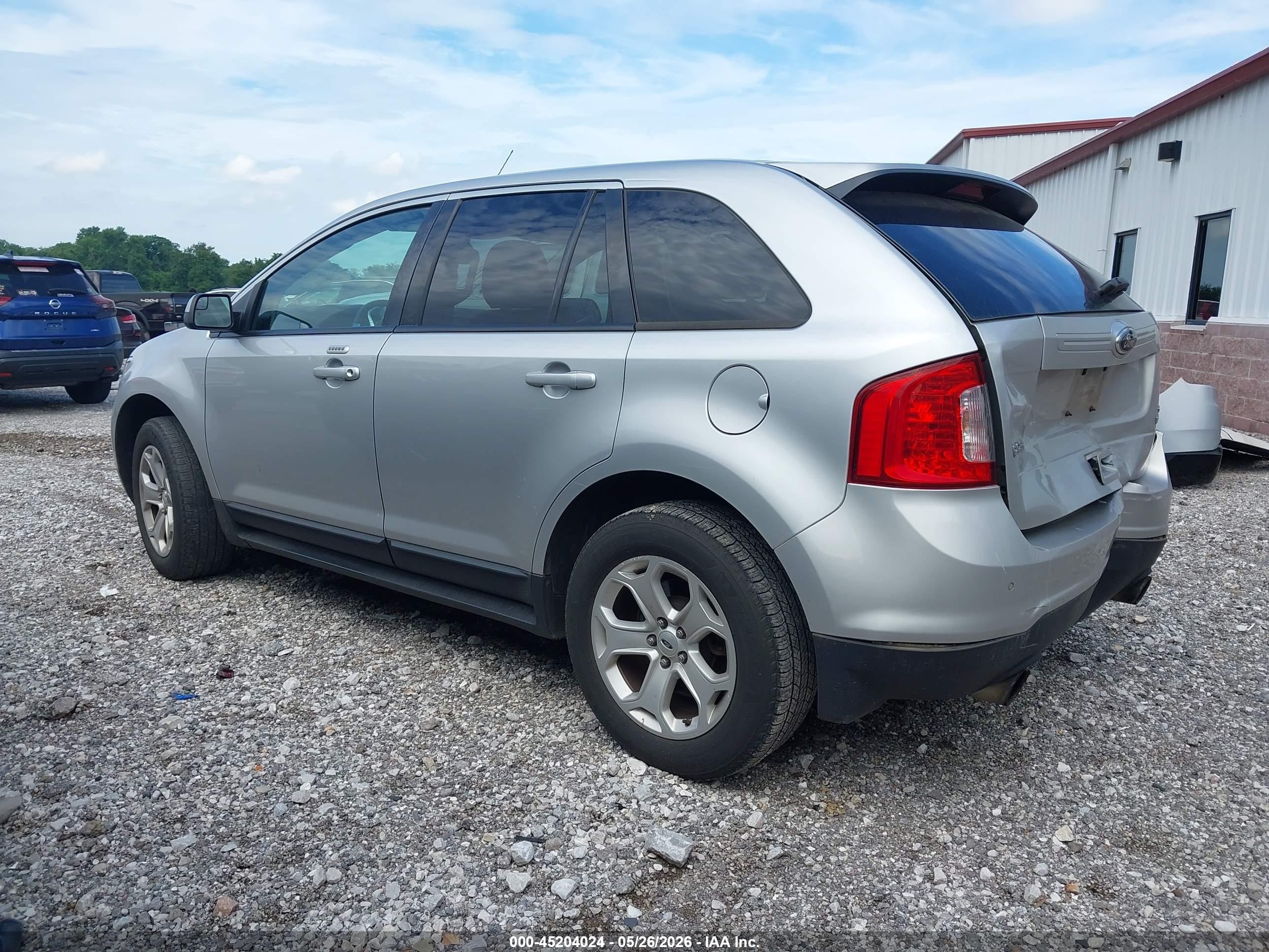 2014 Ford Edge Sel Silver vin: 2FMDK3J90EBA33737