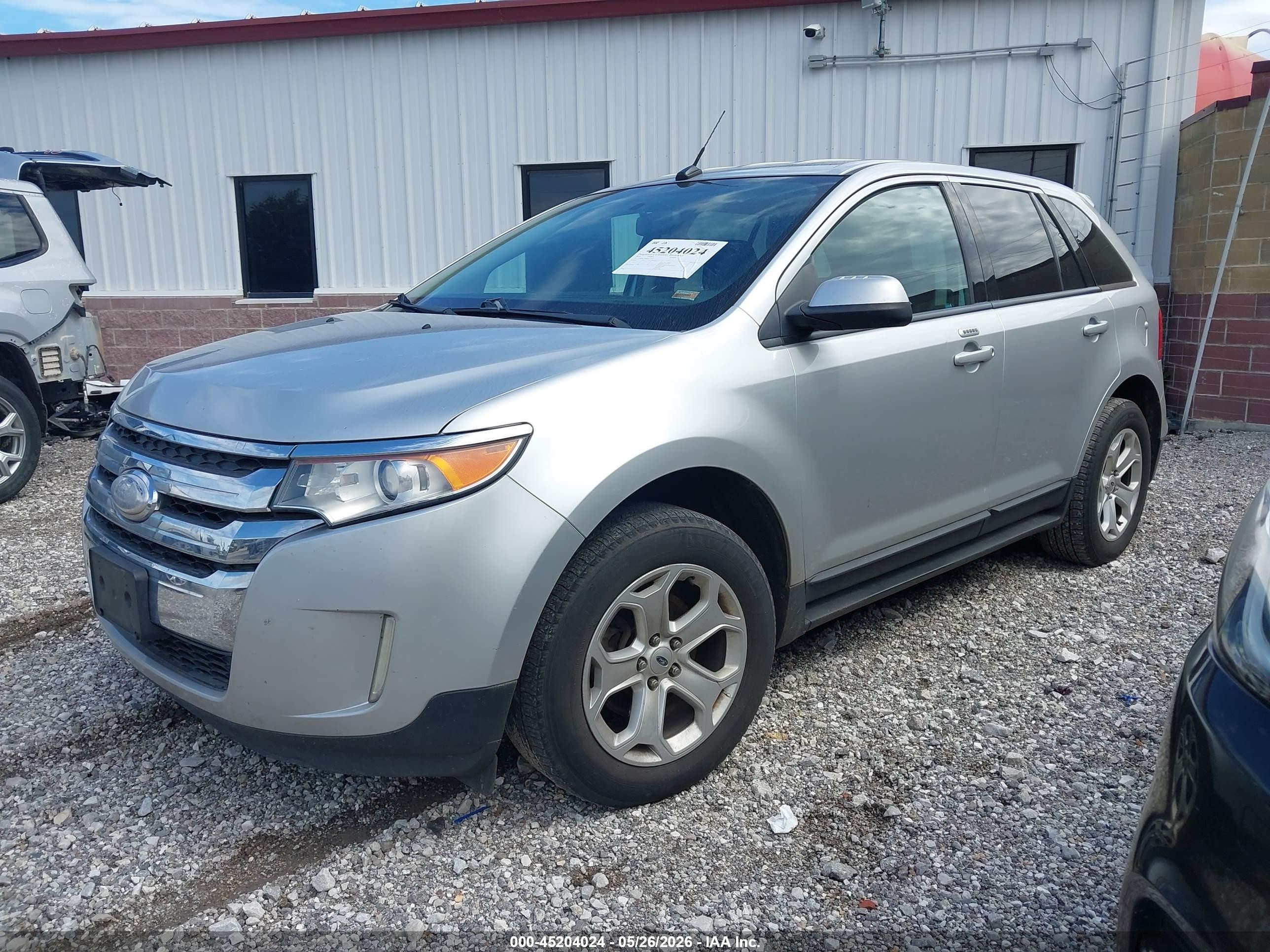 2014 Ford Edge Sel Silver vin: 2FMDK3J90EBA33737