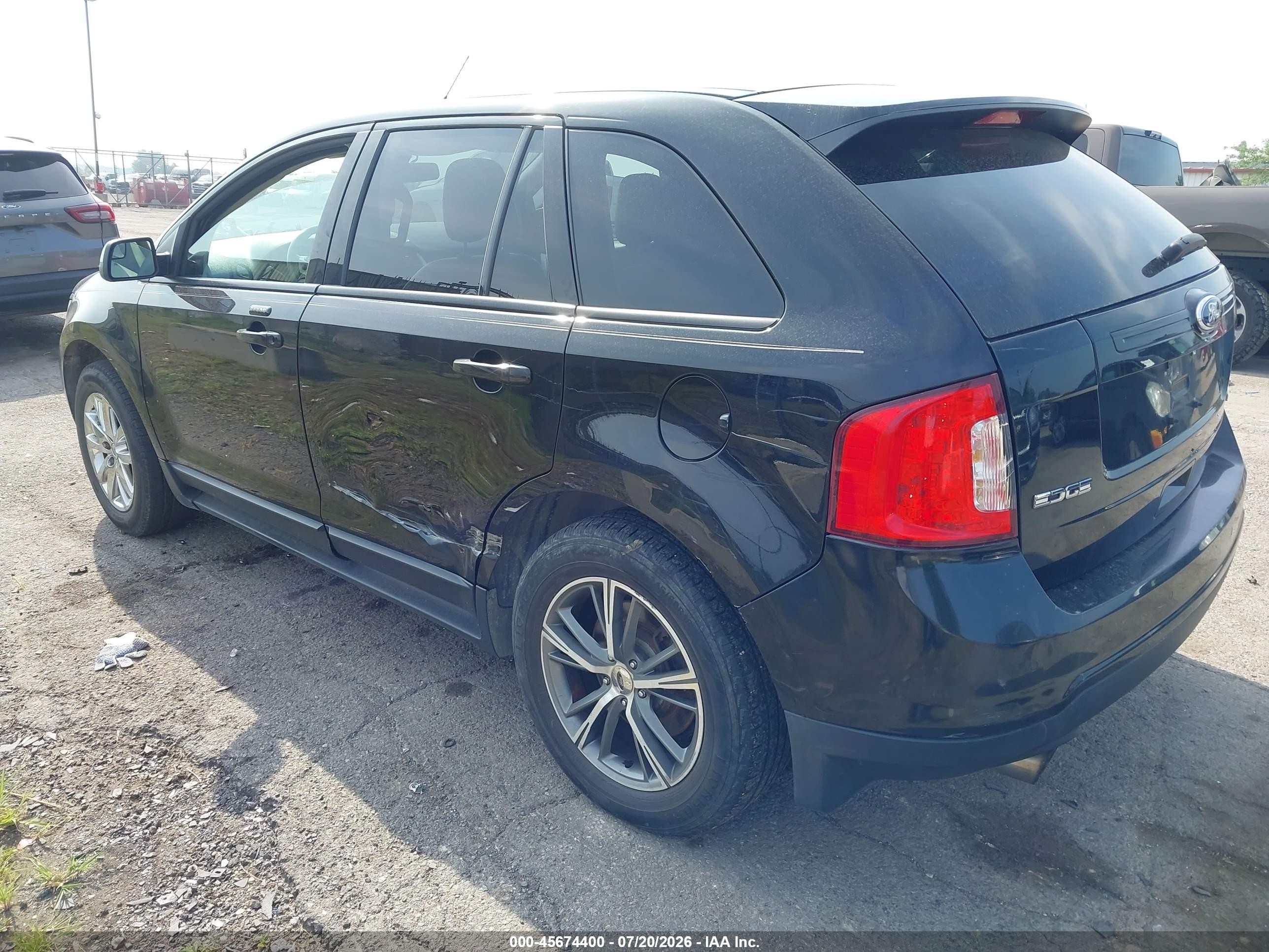 2012 Ford Edge Sel Черный vin: 2FMDK3J91CBA33386