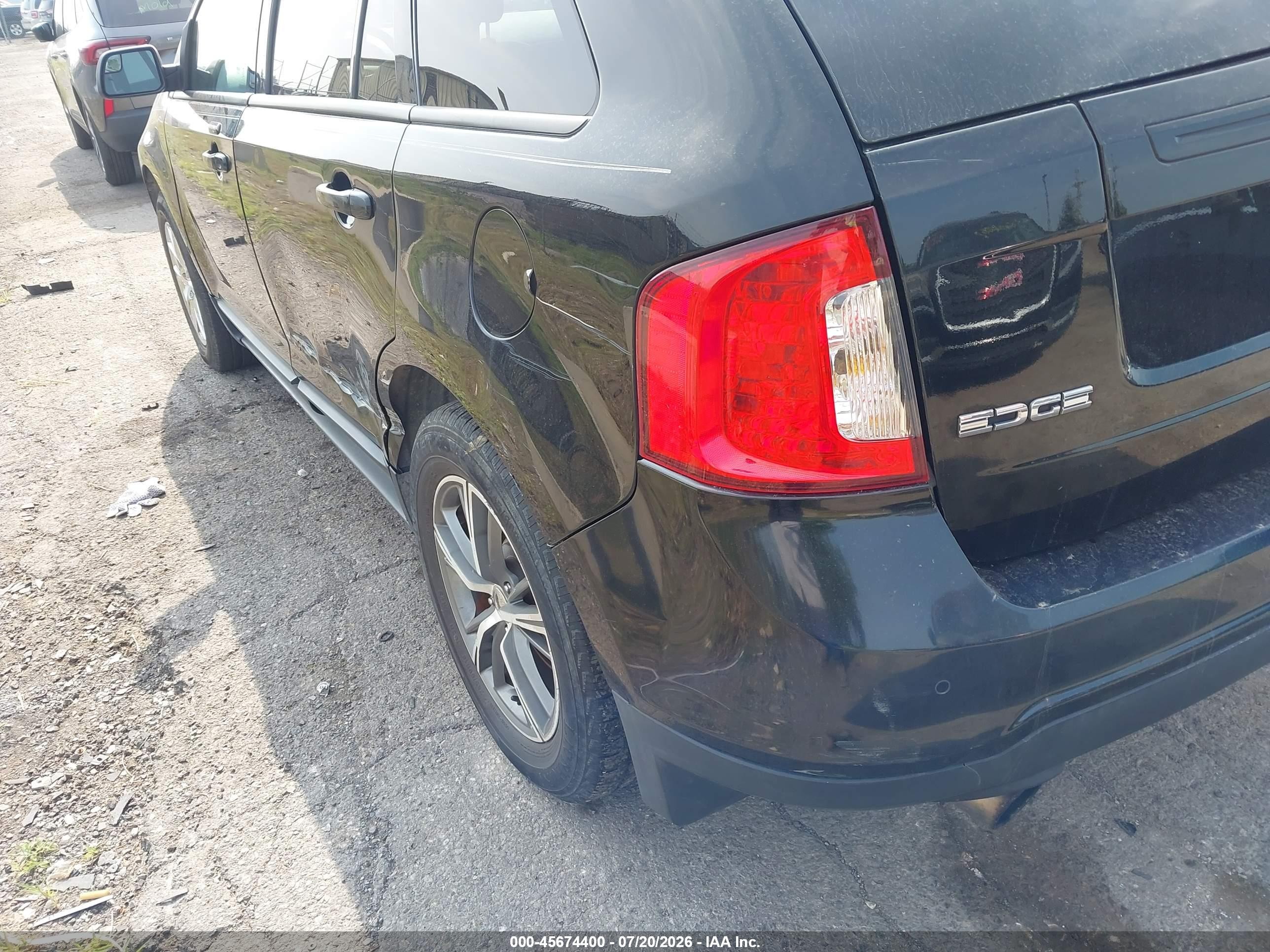 2012 Ford Edge Sel Черный vin: 2FMDK3J91CBA33386