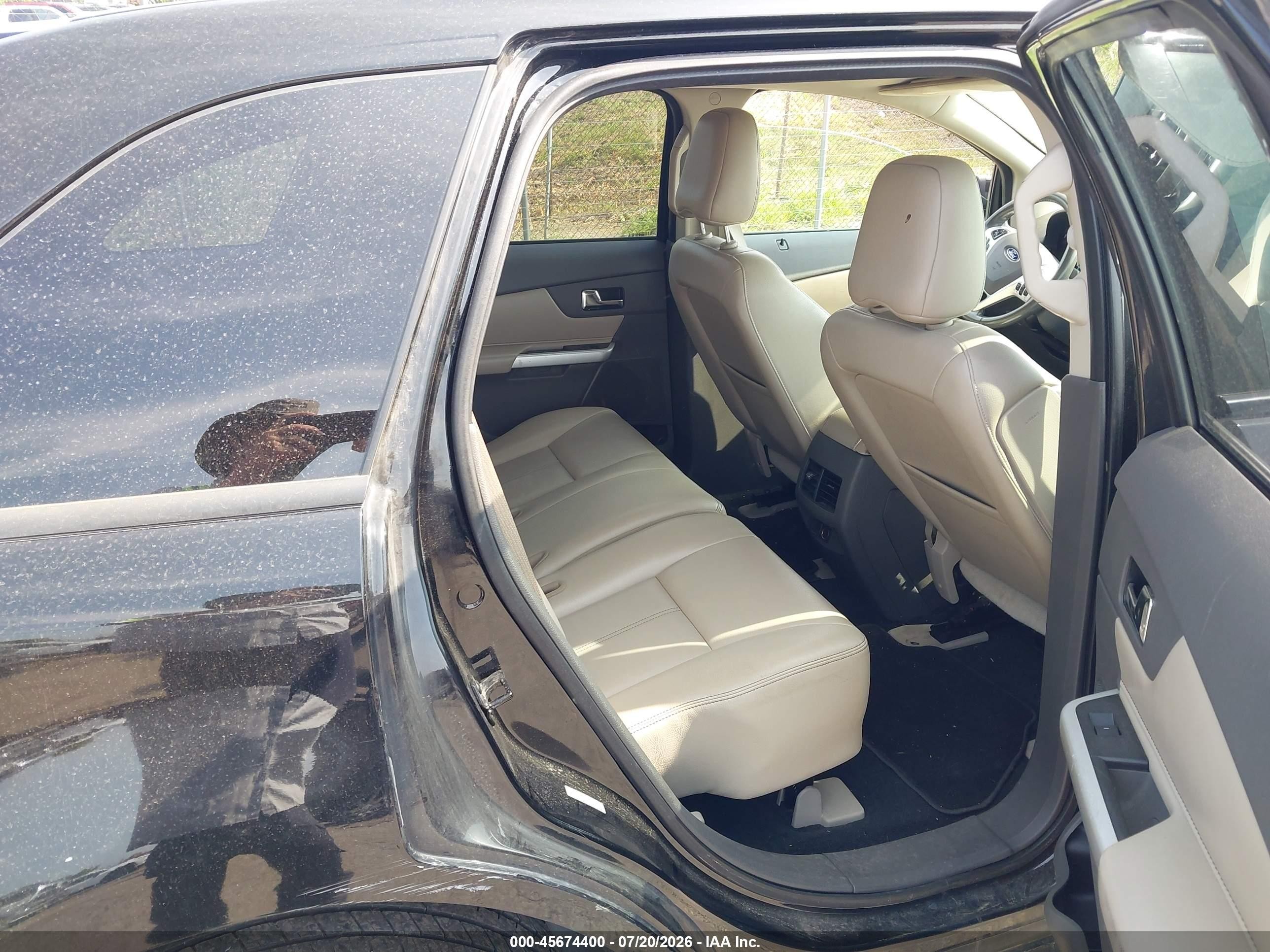 2012 Ford Edge Sel Черный vin: 2FMDK3J91CBA33386