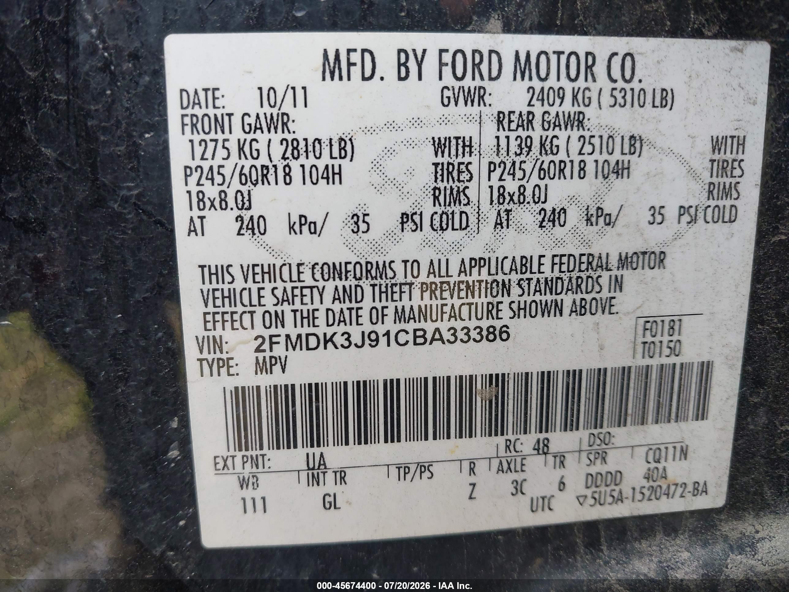 2012 Ford Edge Sel Черный vin: 2FMDK3J91CBA33386