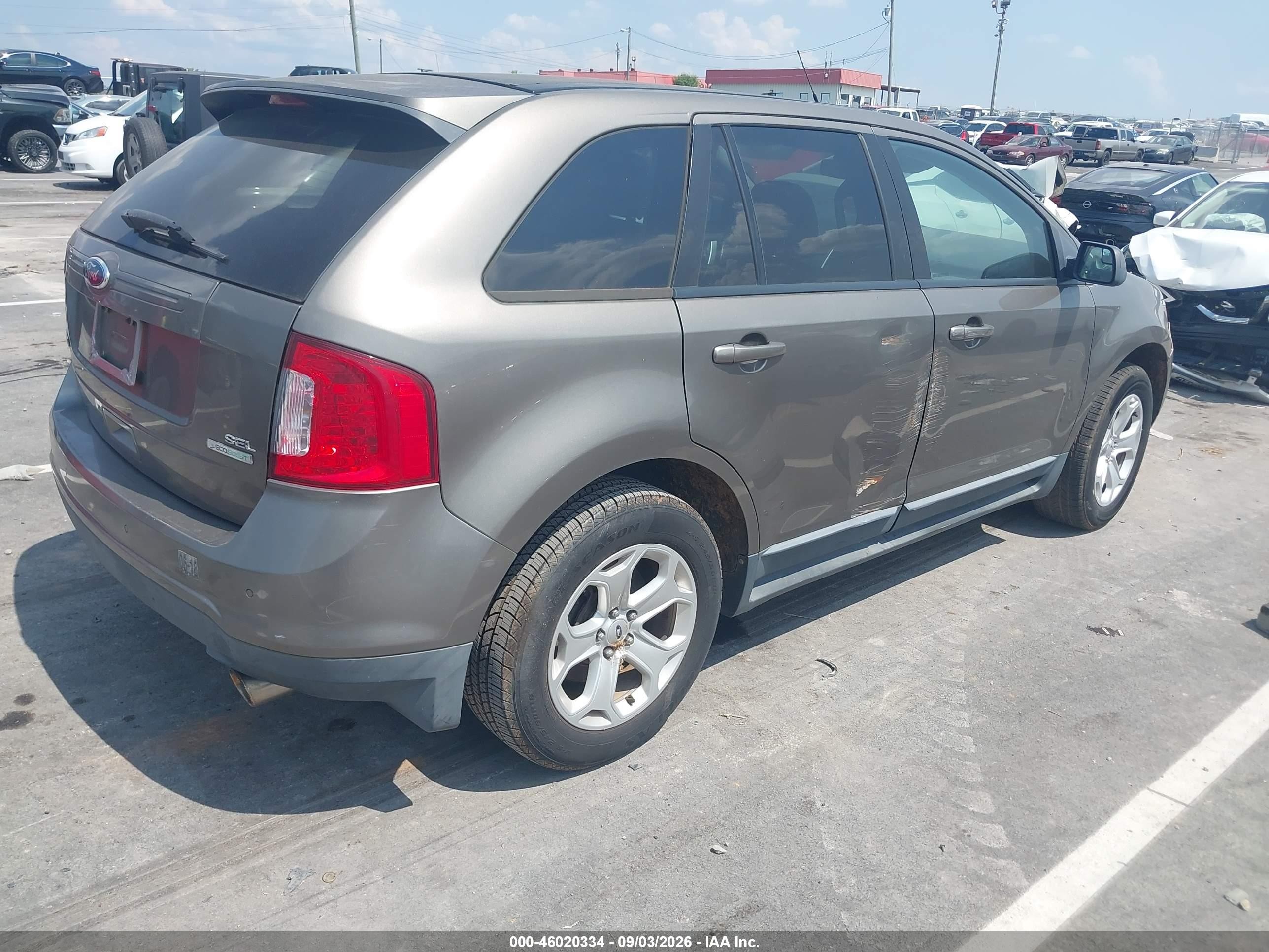 2012 Ford Edge Sel Brown vin: 2FMDK3J91CBA60474
