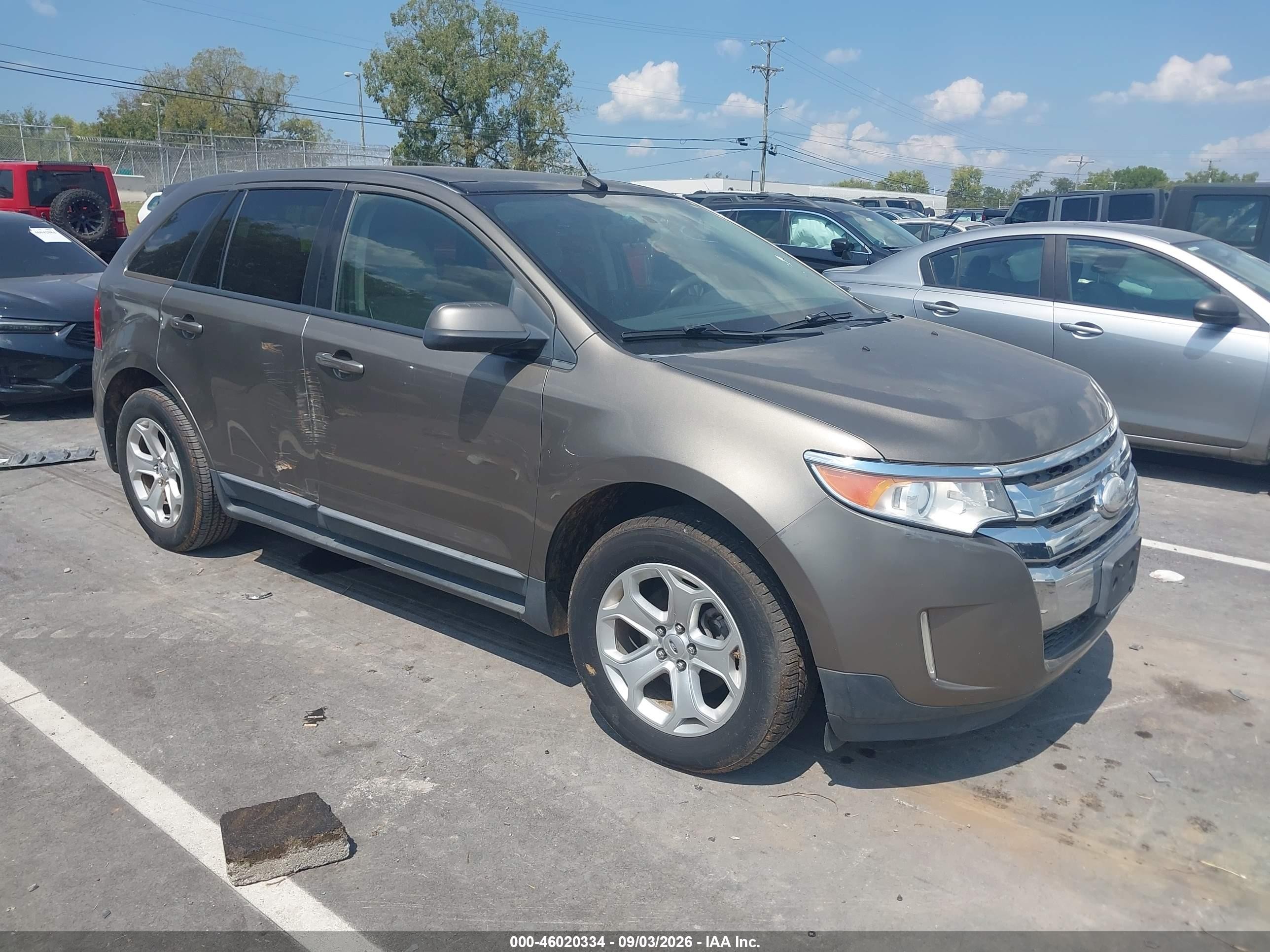 2012 Ford Edge Sel Brown vin: 2FMDK3J91CBA60474