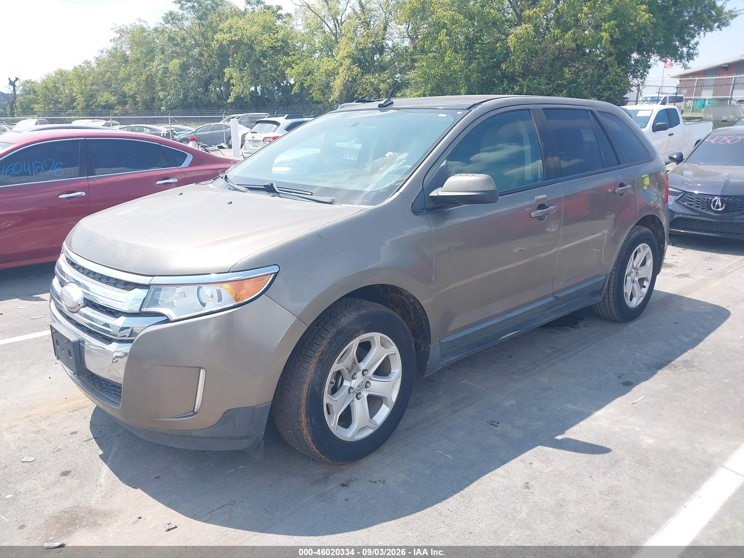 2012 Ford Edge Sel Brown vin: 2FMDK3J91CBA60474