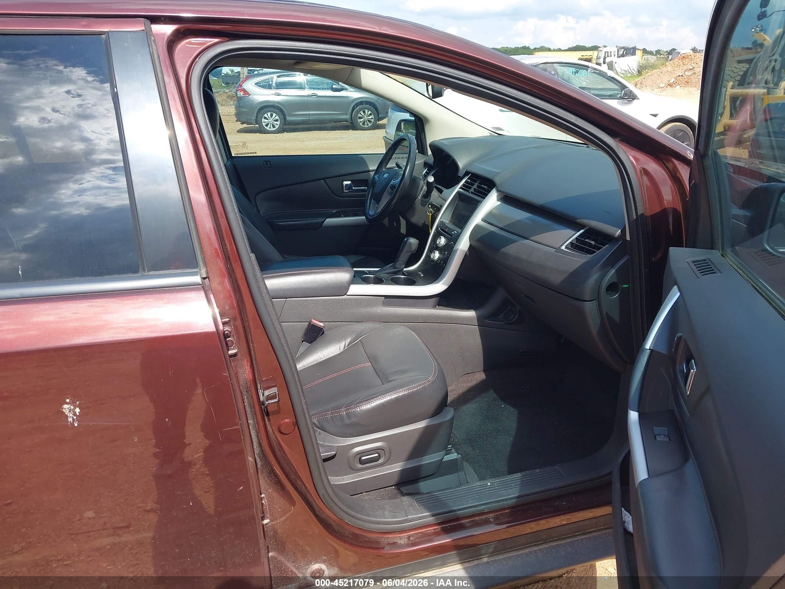 2012 Ford Edge Sel Burgundy vin: 2FMDK3J91CBA69367