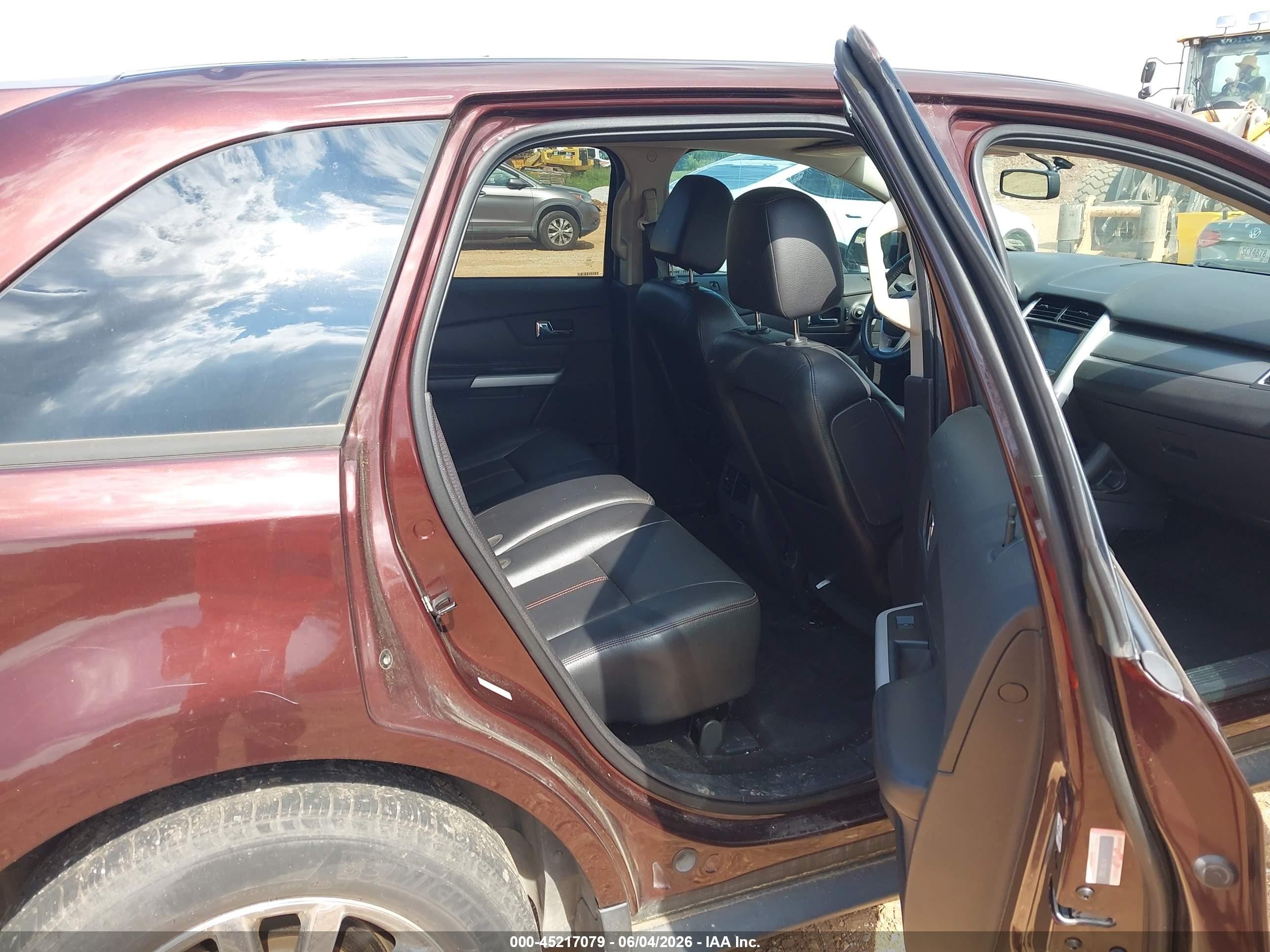 2012 Ford Edge Sel Burgundy vin: 2FMDK3J91CBA69367
