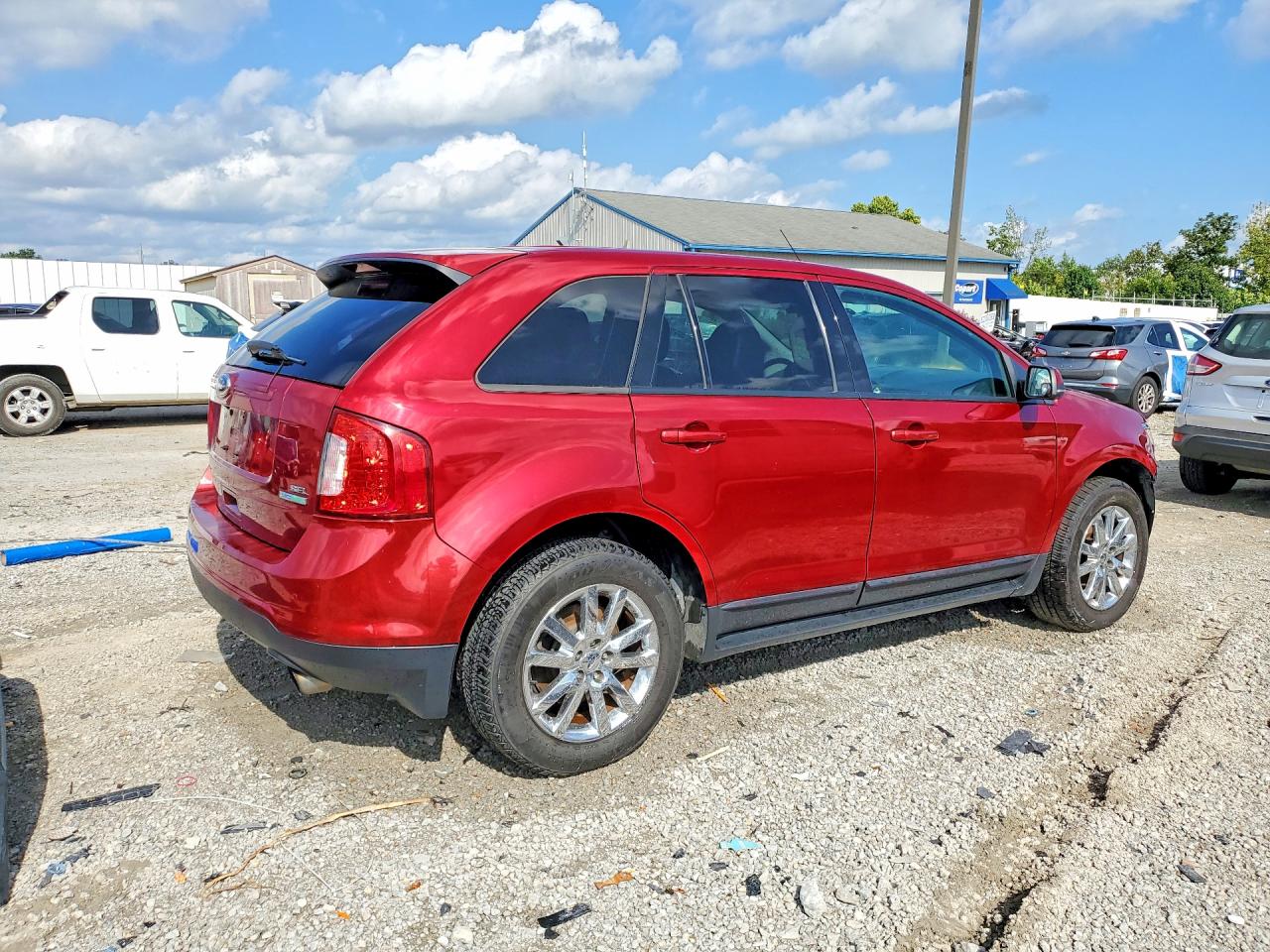 2013 Ford Edge Sel Red vin: 2FMDK3J91DBC48803