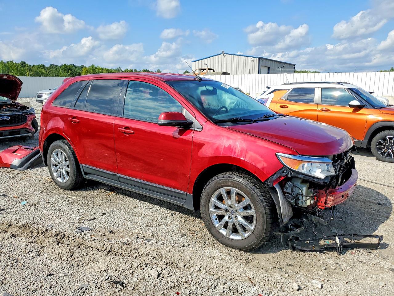 2013 Ford Edge Sel Red vin: 2FMDK3J91DBC48803