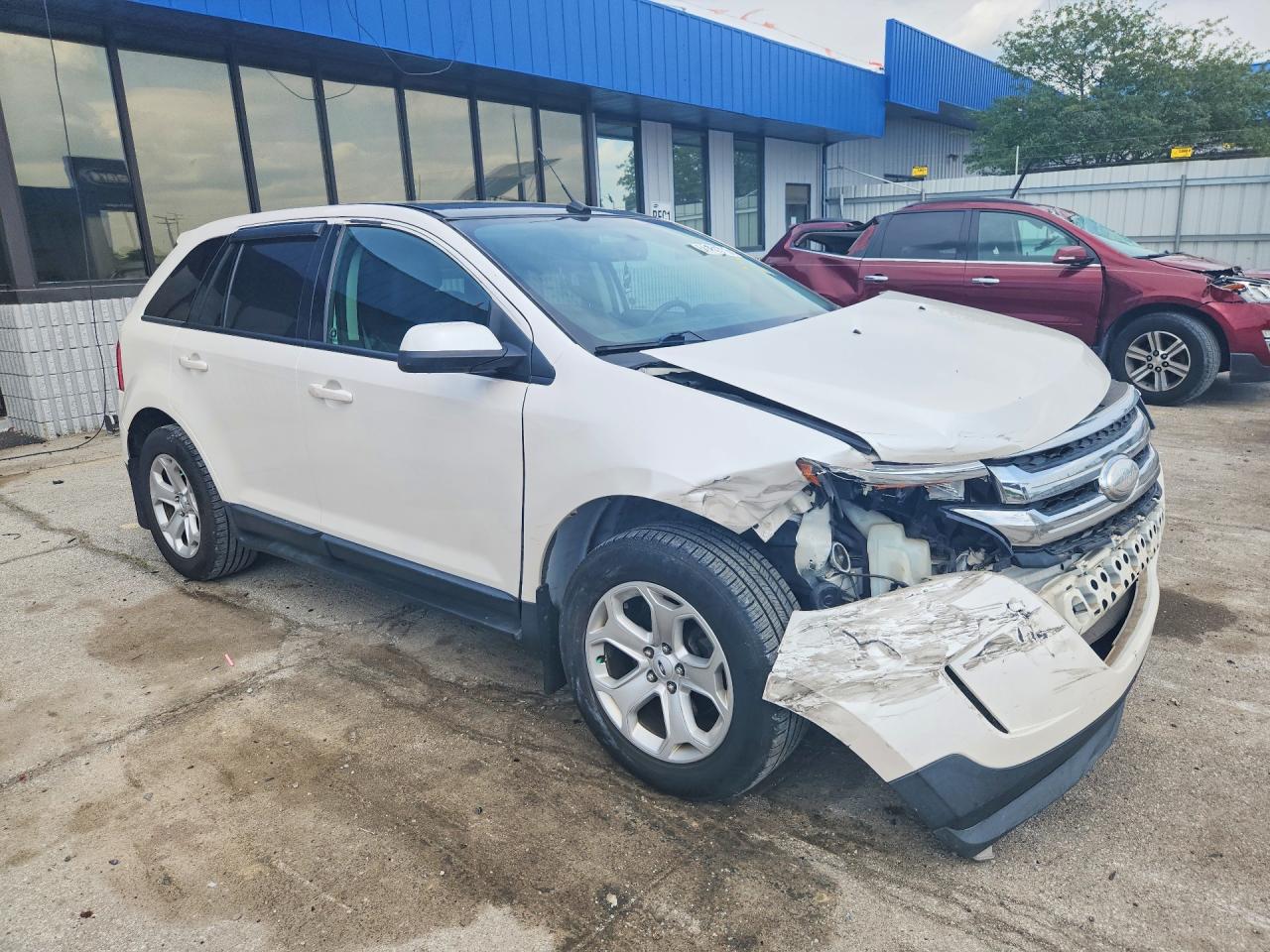 2012 Ford Edge Sel White vin: 2FMDK3J92CBA38337