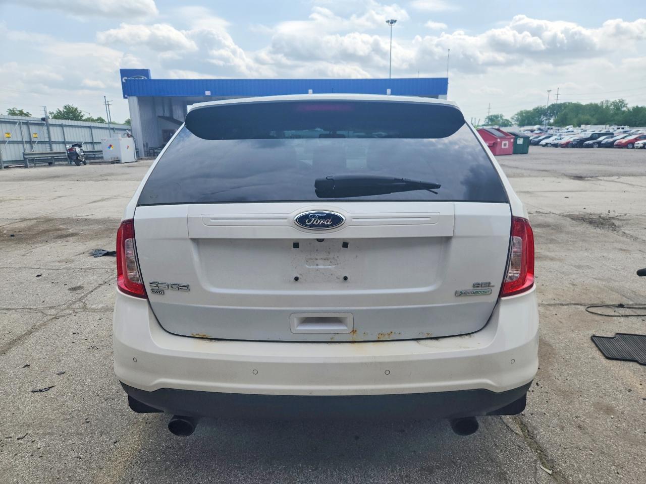 2012 Ford Edge Sel White vin: 2FMDK3J92CBA38337