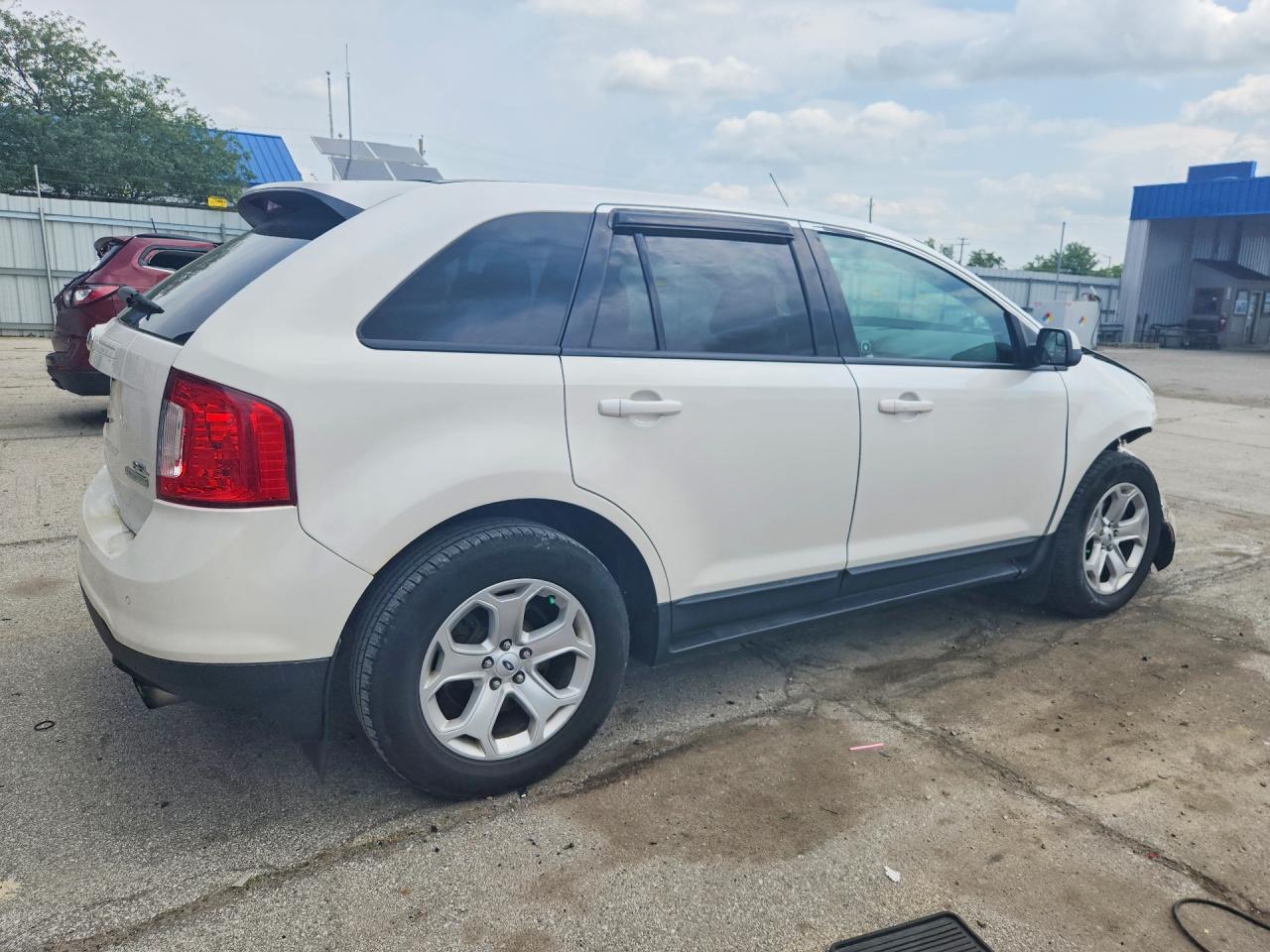 2012 Ford Edge Sel White vin: 2FMDK3J92CBA38337