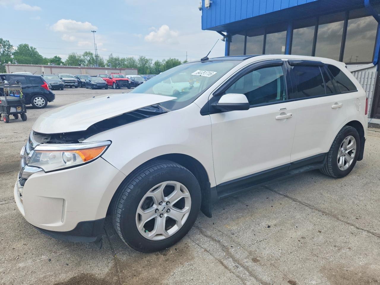2012 Ford Edge Sel White vin: 2FMDK3J92CBA38337