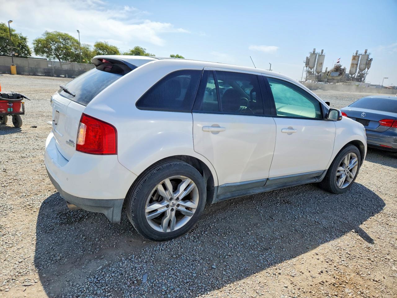 2013 Ford Edge Sel White vin: 2FMDK3J92DBA44284