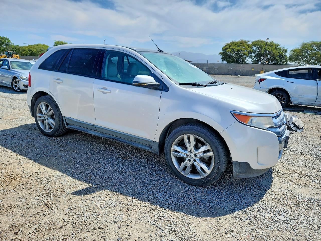 2013 Ford Edge Sel White vin: 2FMDK3J92DBA44284