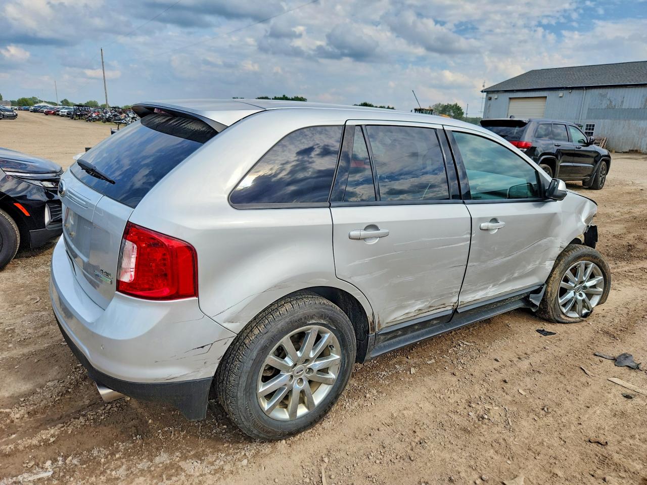 2013 Ford Edge Sel Silver vin: 2FMDK3J92DBC95273
