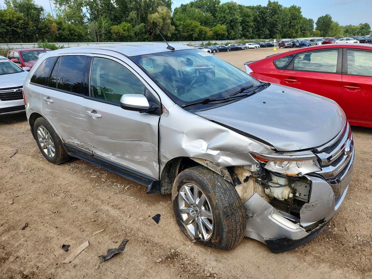2013 Ford Edge Sel Silver vin: 2FMDK3J92DBC95273
