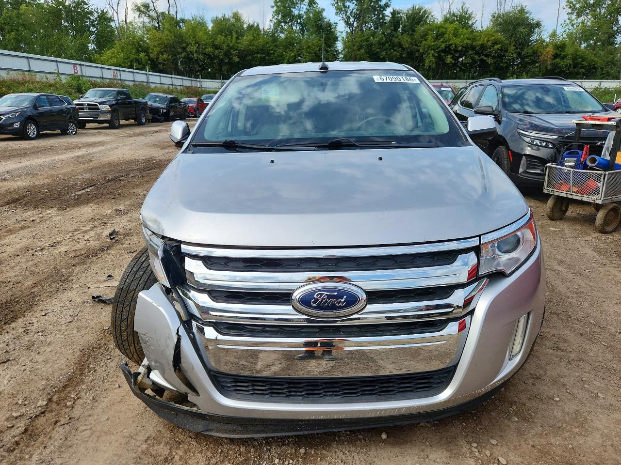 2013 Ford Edge Sel Silver vin: 2FMDK3J92DBC95273