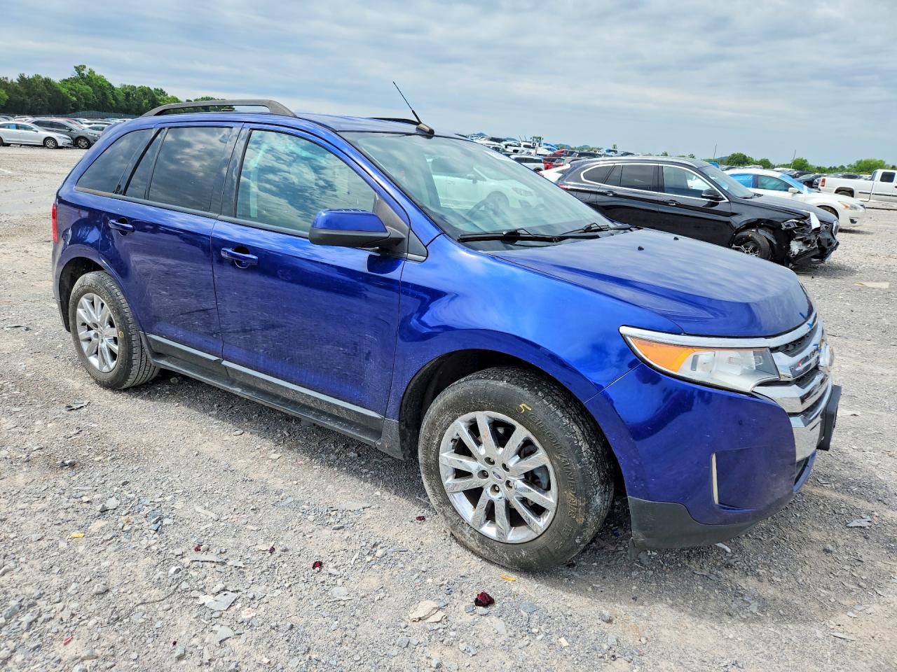 2014 Ford Edge Sel Blue vin: 2FMDK3J92EBA22707