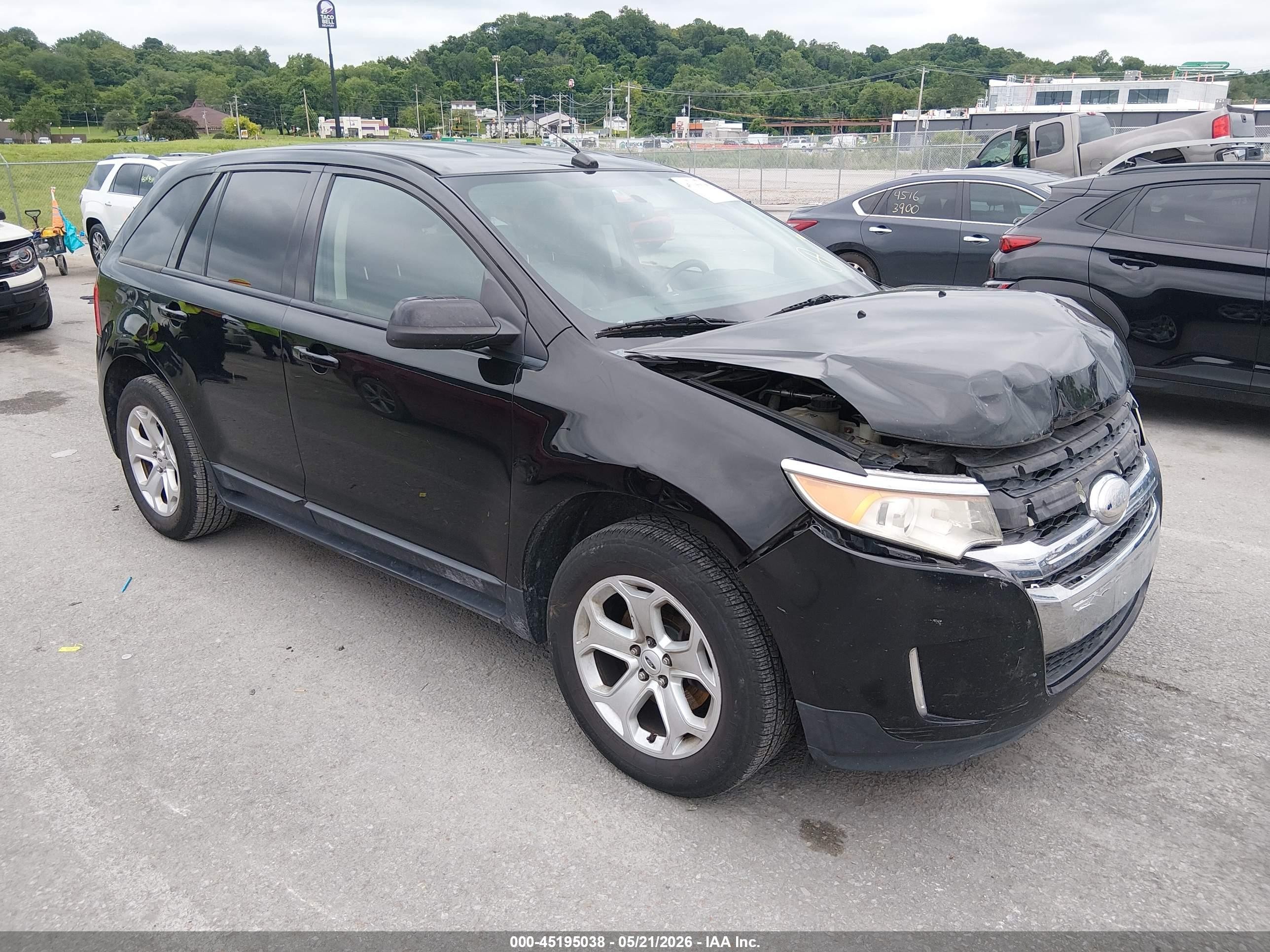 2012 Ford Edge Sel Black vin: 2FMDK3J93CBA06108