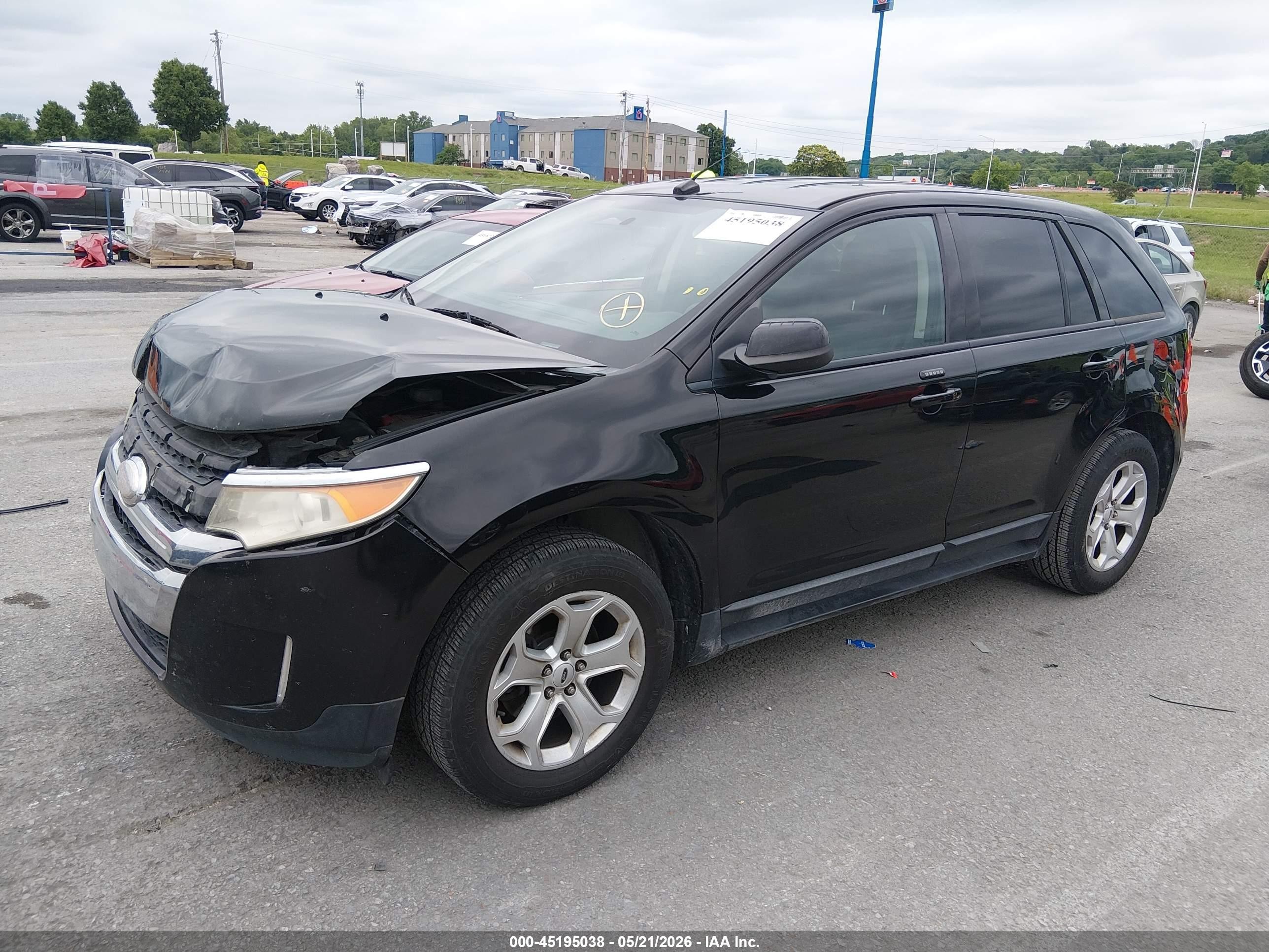 2012 Ford Edge Sel Black vin: 2FMDK3J93CBA06108