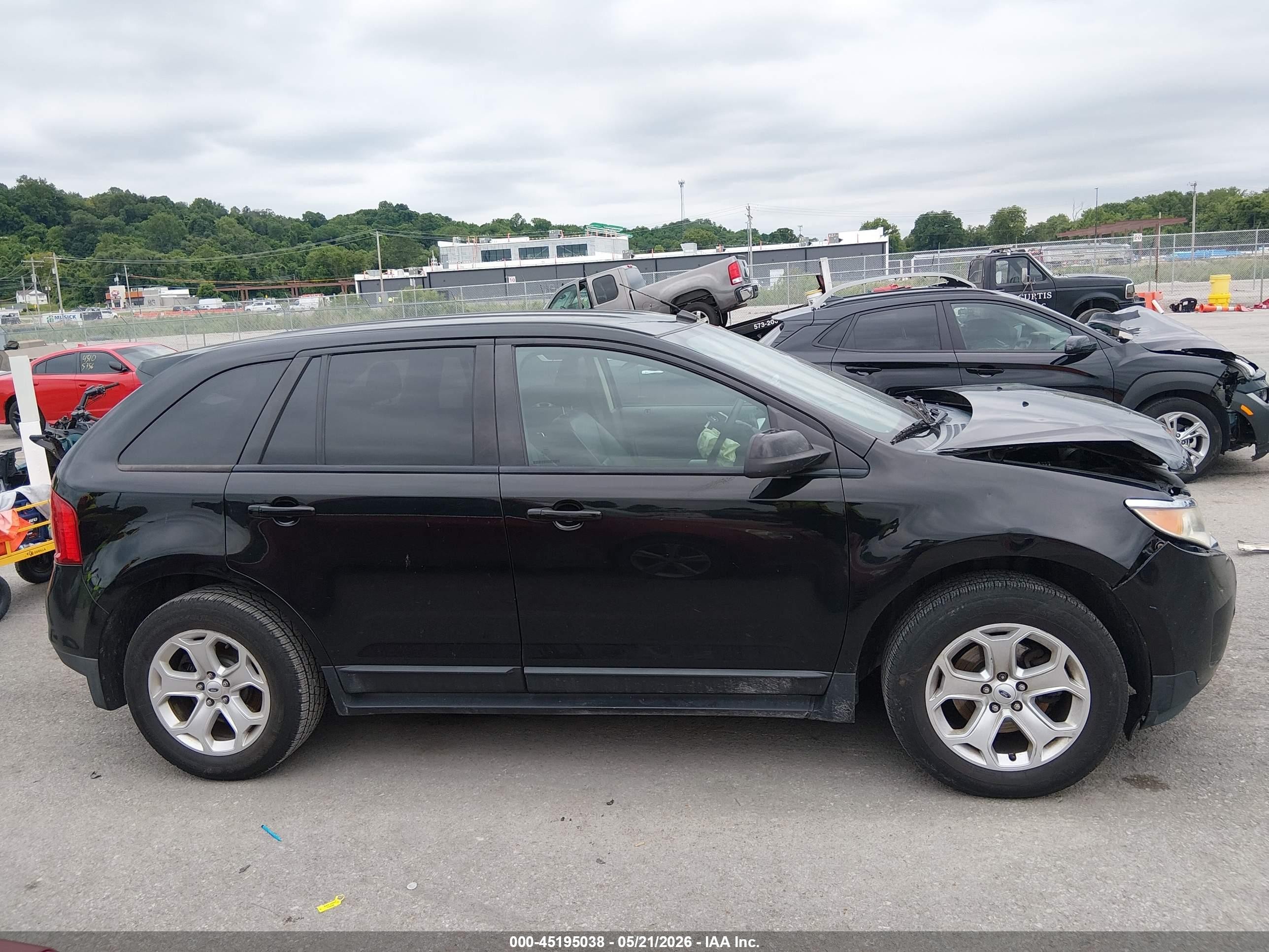 2012 Ford Edge Sel Black vin: 2FMDK3J93CBA06108
