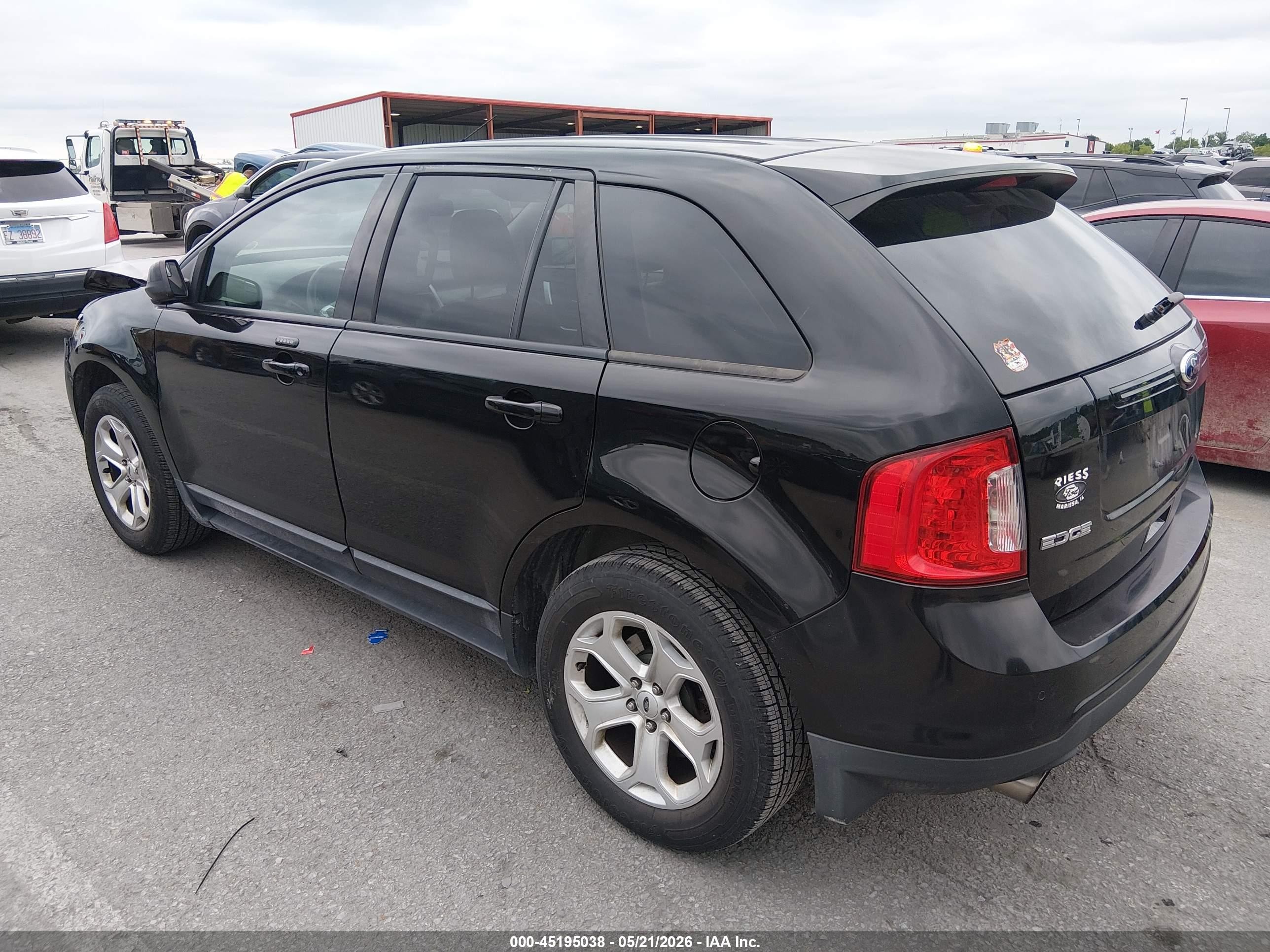 2012 Ford Edge Sel Black vin: 2FMDK3J93CBA06108