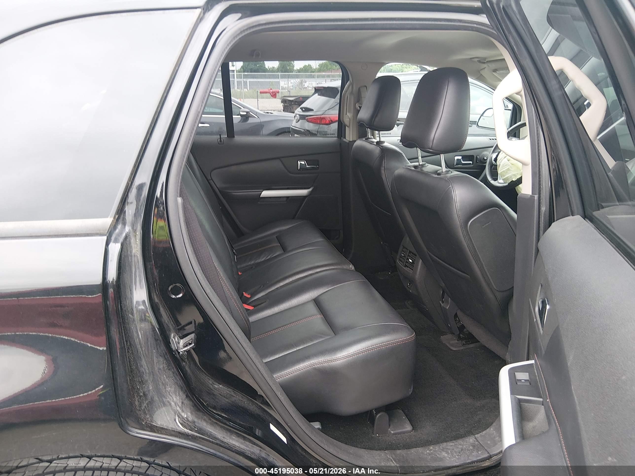 2012 Ford Edge Sel Black vin: 2FMDK3J93CBA06108