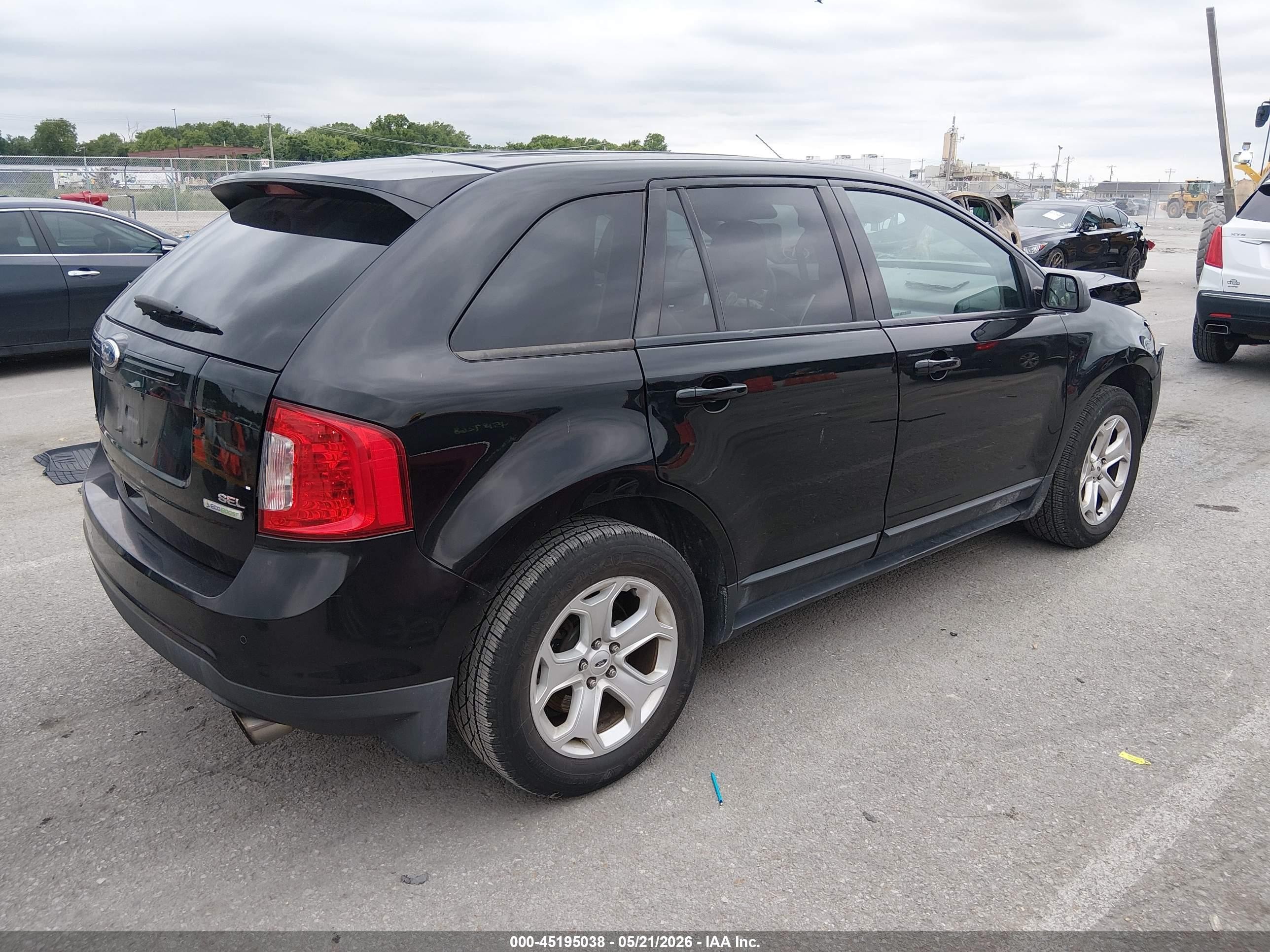 2012 Ford Edge Sel Black vin: 2FMDK3J93CBA06108