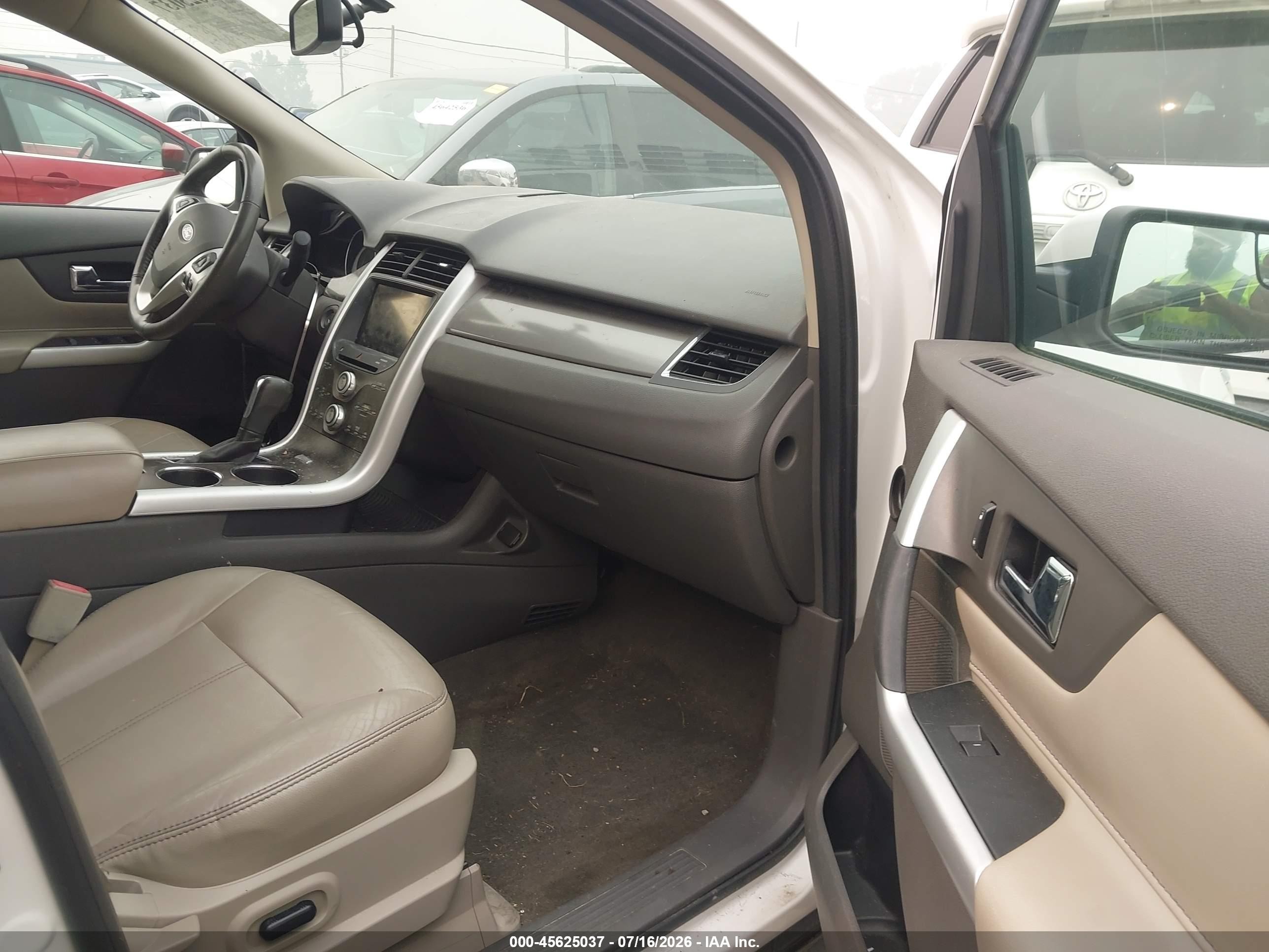 2012 Ford Edge Sel White vin: 2FMDK3J93CBA39562