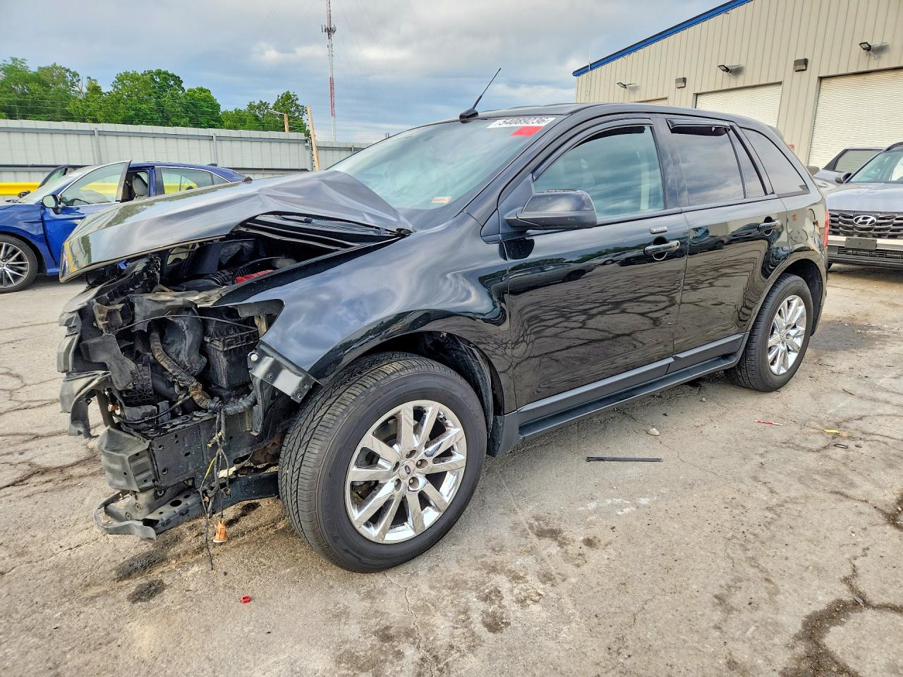 2012 Ford Edge Sel Black vin: 2FMDK3J93CBA90818