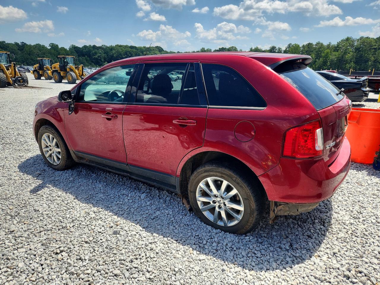 2013 Ford Edge Sel Maroon vin: 2FMDK3J93DBA82221