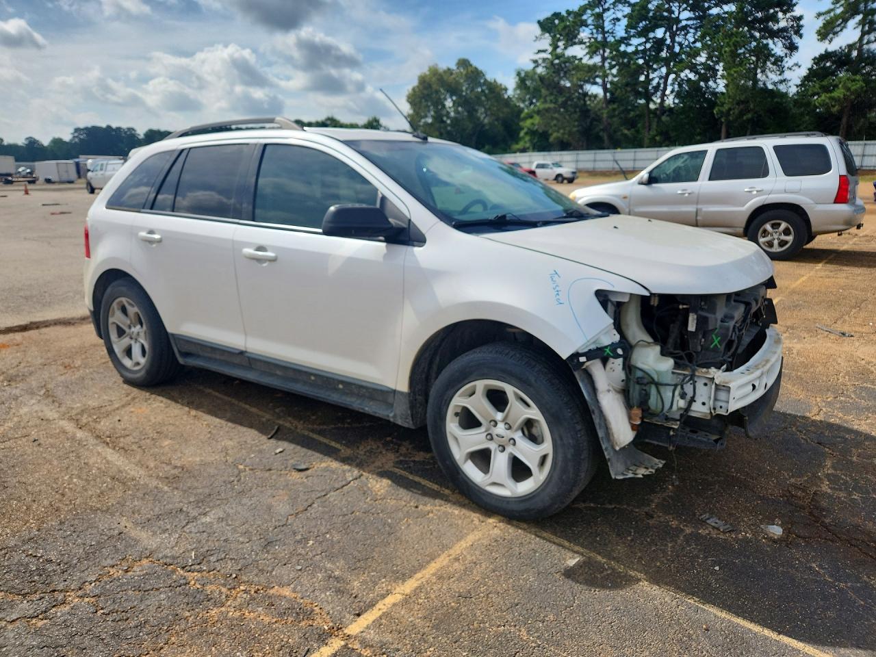 2013 Ford Edge Sel White vin: 2FMDK3J93DBB01429