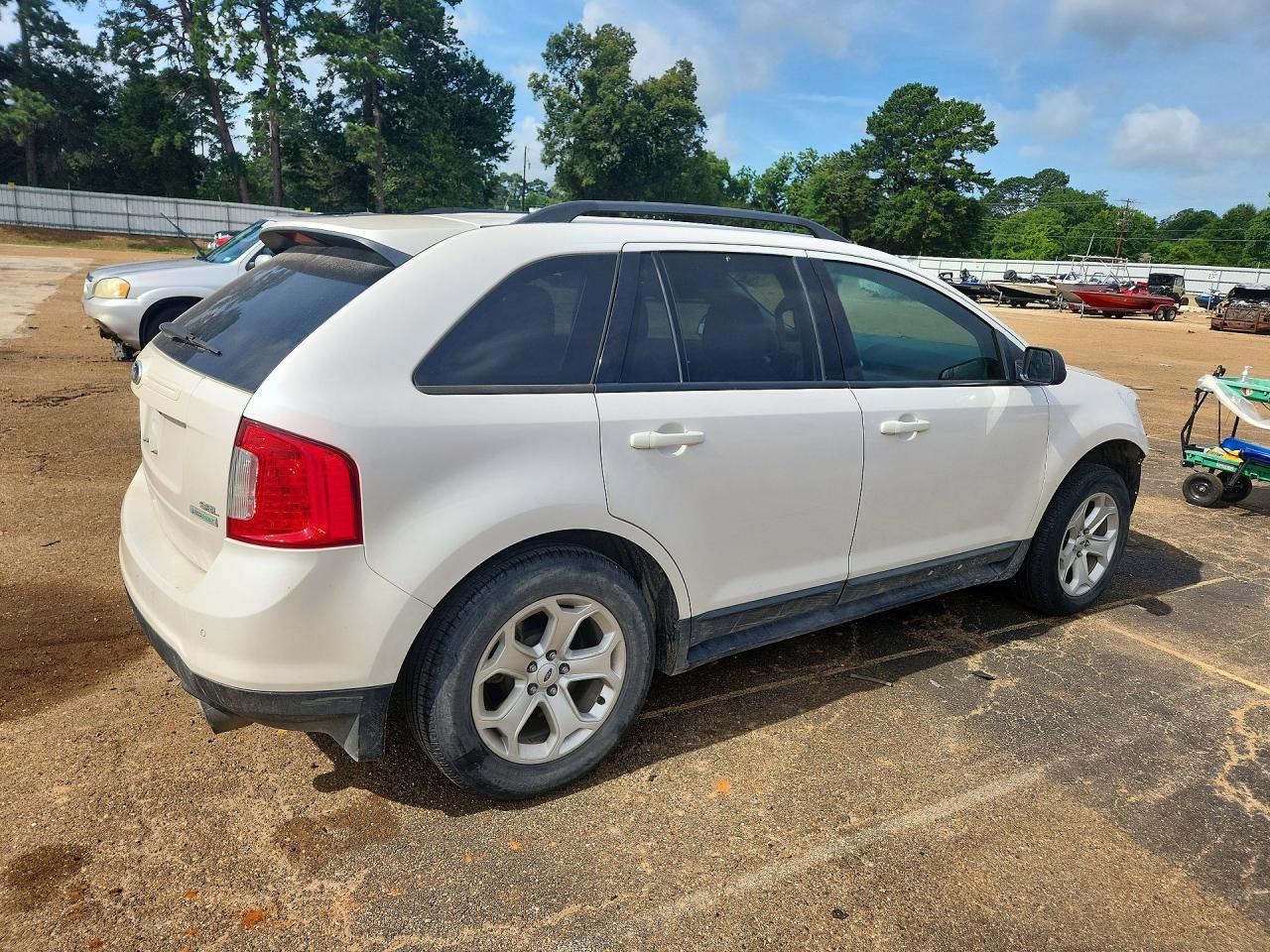 2013 Ford Edge Sel White vin: 2FMDK3J93DBB01429