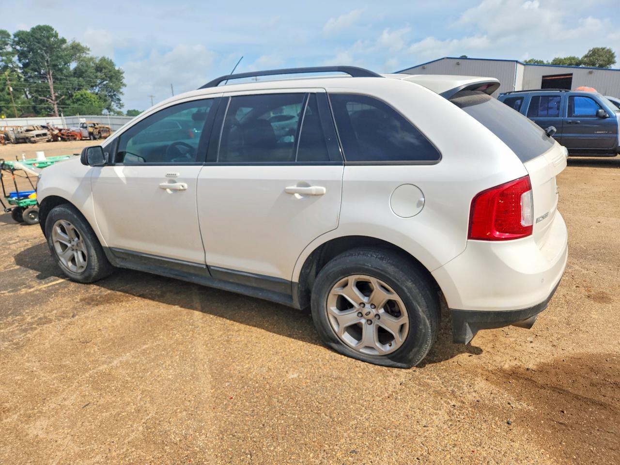 2013 Ford Edge Sel White vin: 2FMDK3J93DBB01429