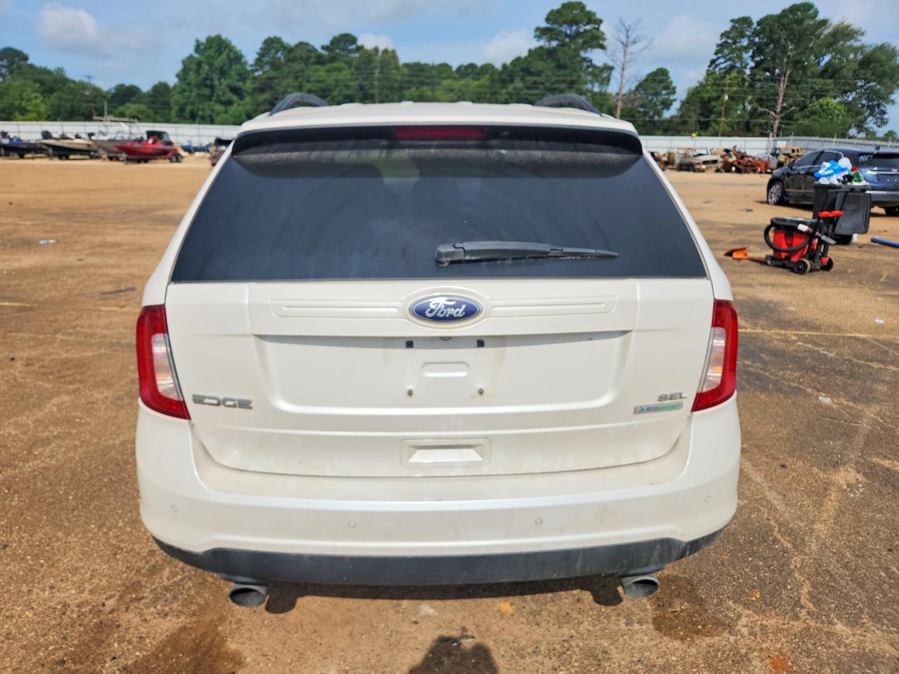 2013 Ford Edge Sel White vin: 2FMDK3J93DBB01429