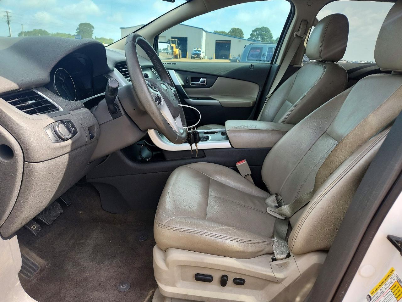 2013 Ford Edge Sel White vin: 2FMDK3J93DBB01429
