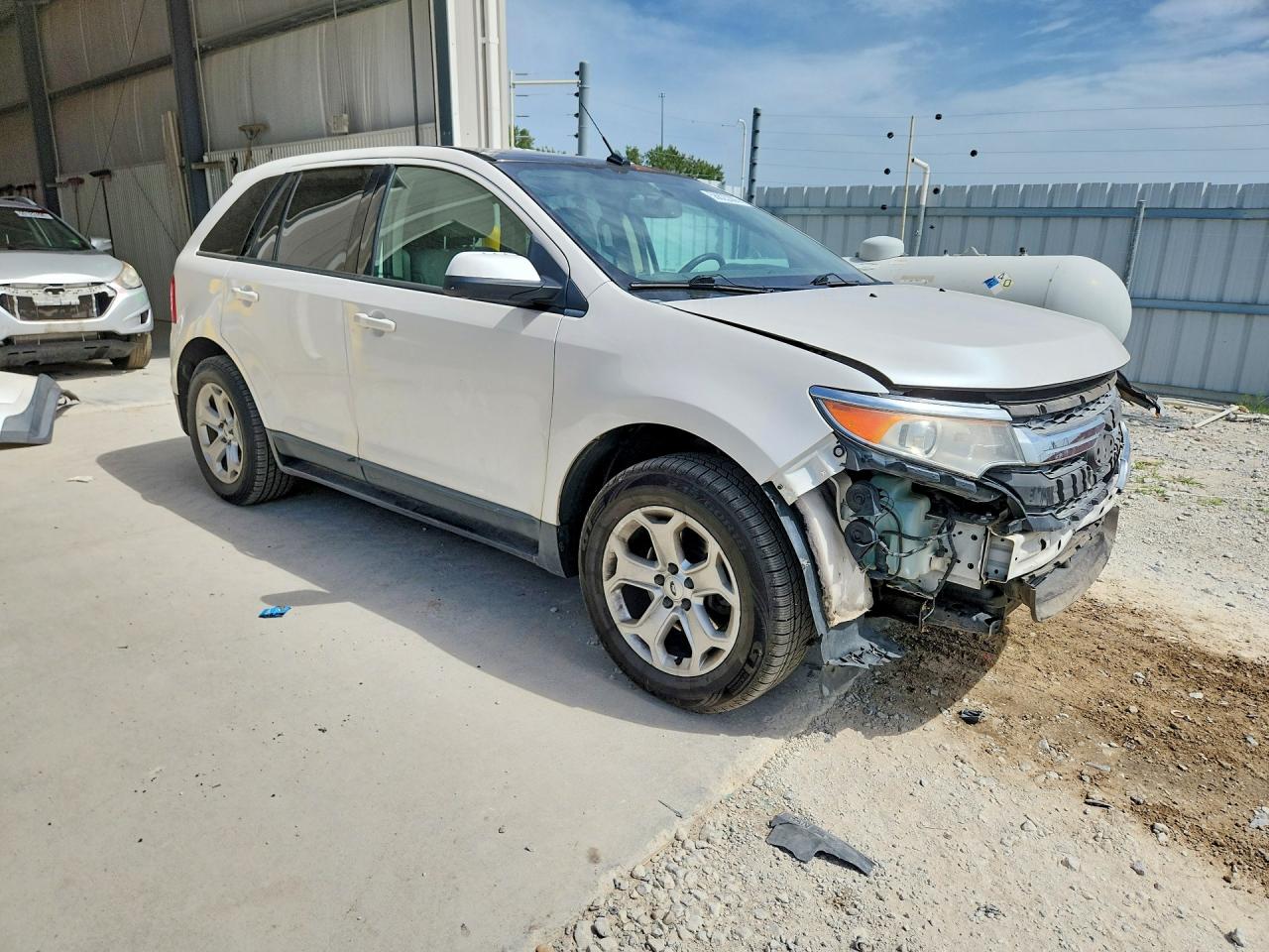 2013 Ford Edge Sel White vin: 2FMDK3J93DBB01639