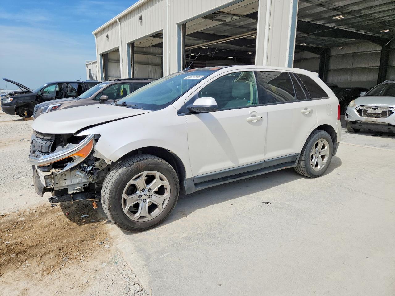 2013 Ford Edge Sel White vin: 2FMDK3J93DBB01639