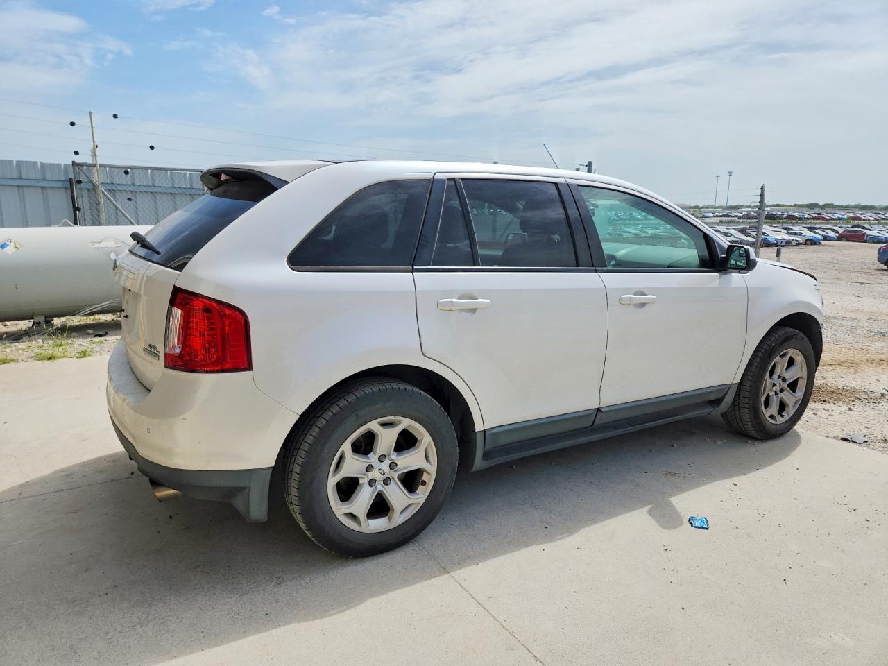 2013 Ford Edge Sel White vin: 2FMDK3J93DBB01639