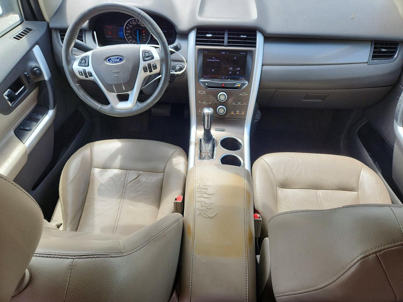 2013 Ford Edge Sel White vin: 2FMDK3J93DBB01639