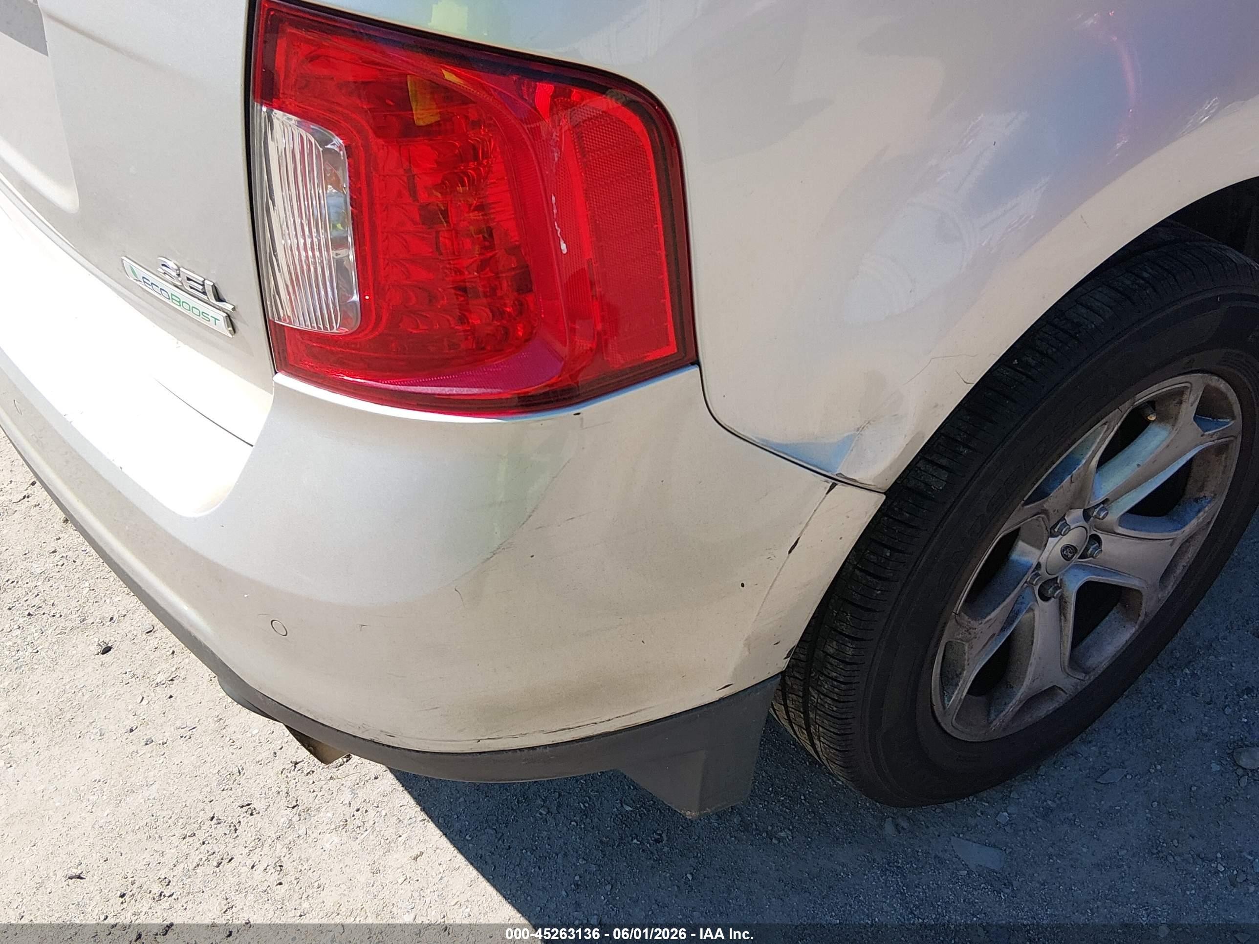 2013 Ford Edge Sel Silver vin: 2FMDK3J93DBB85543