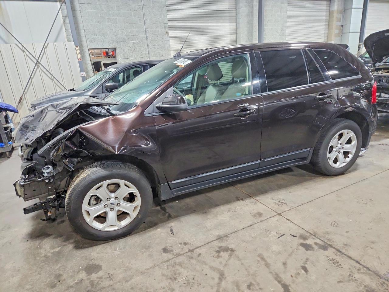 2014 Ford Edge Sel Brown vin: 2FMDK3J93EBA71334