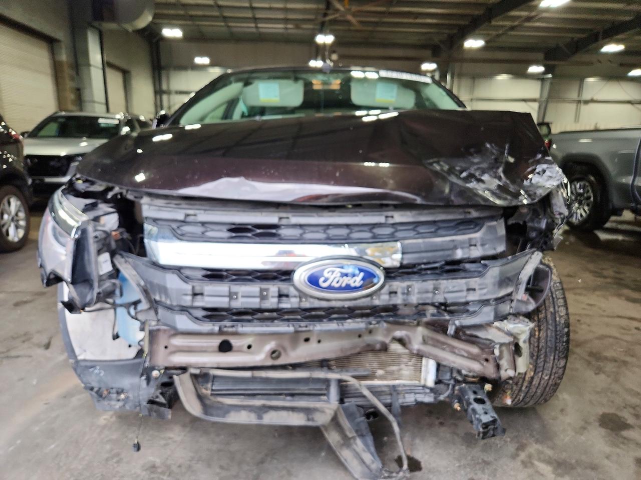 2014 Ford Edge Sel Brown vin: 2FMDK3J93EBA71334