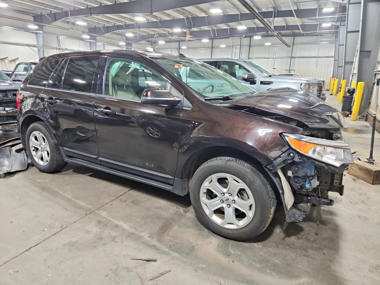 2014 Ford Edge Sel Brown vin: 2FMDK3J93EBA71334