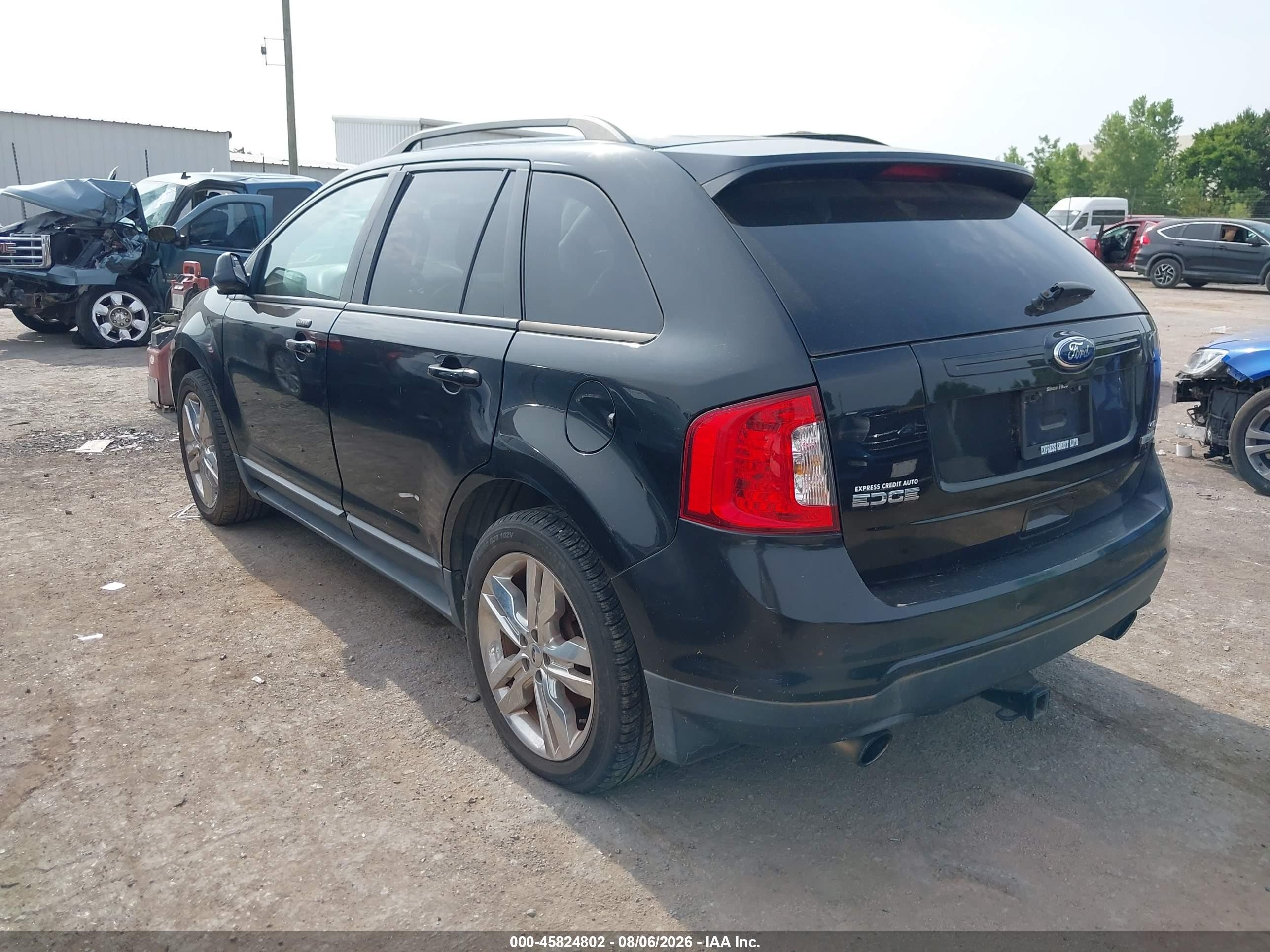 2012 Ford Edge Sel Black vin: 2FMDK3J94CBA49209